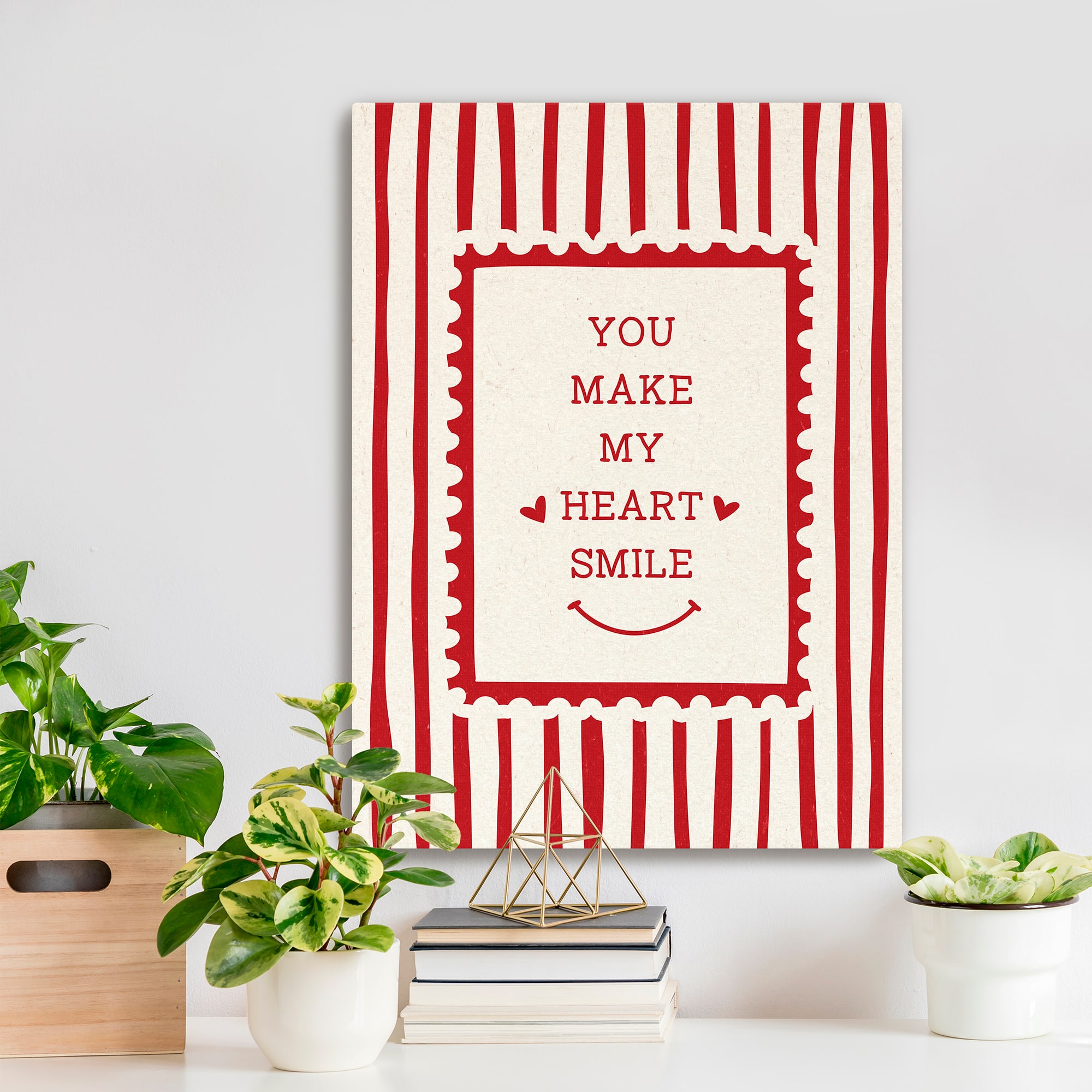 Smile Heart Canvas Giclée Art
