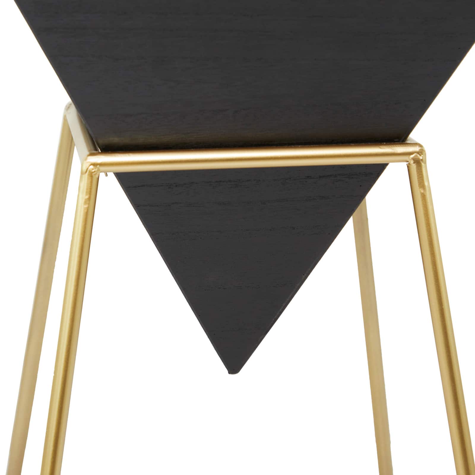 Black Wood Modern Accent Table 24" x 15" x 15"