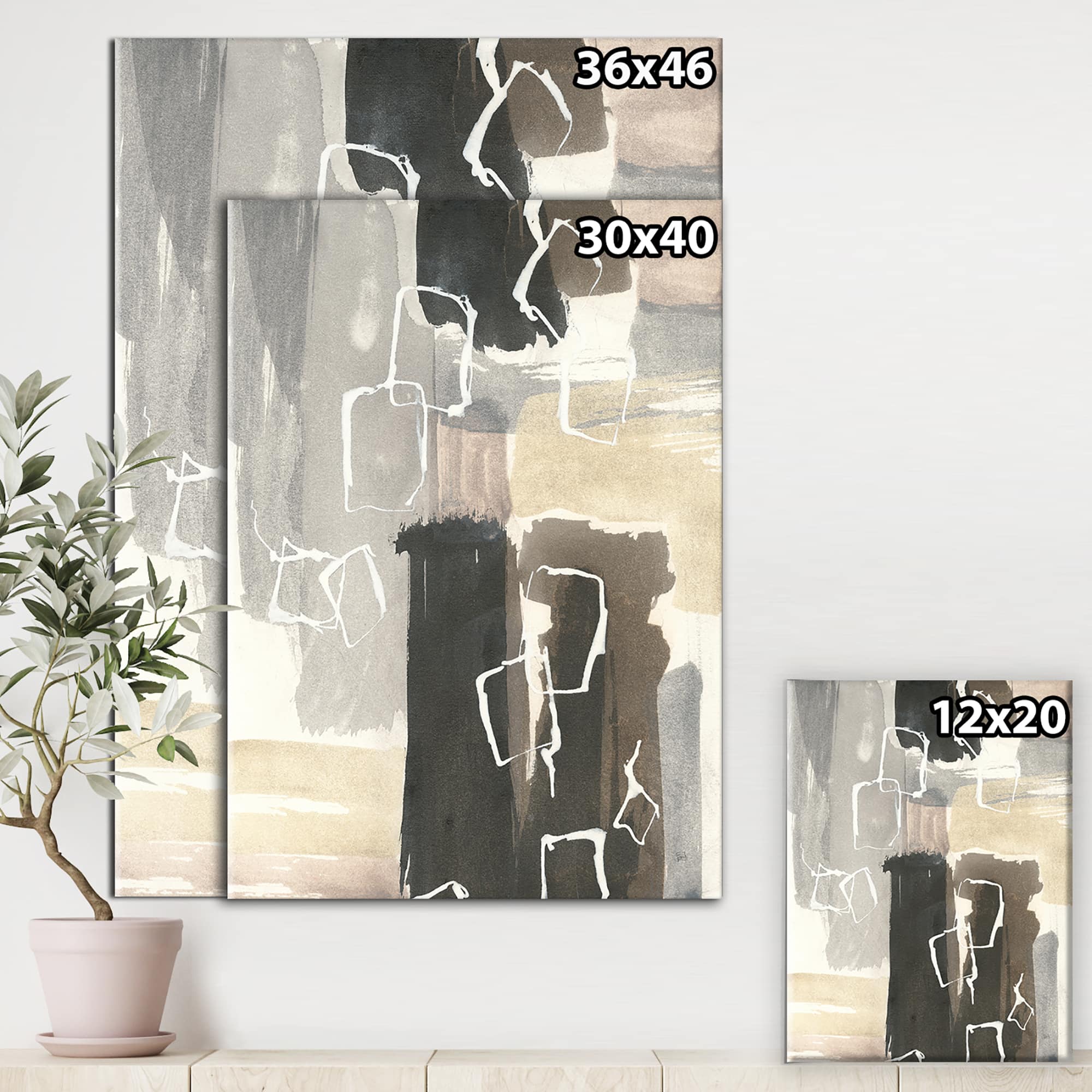 Designart - Glam Dancing shape I