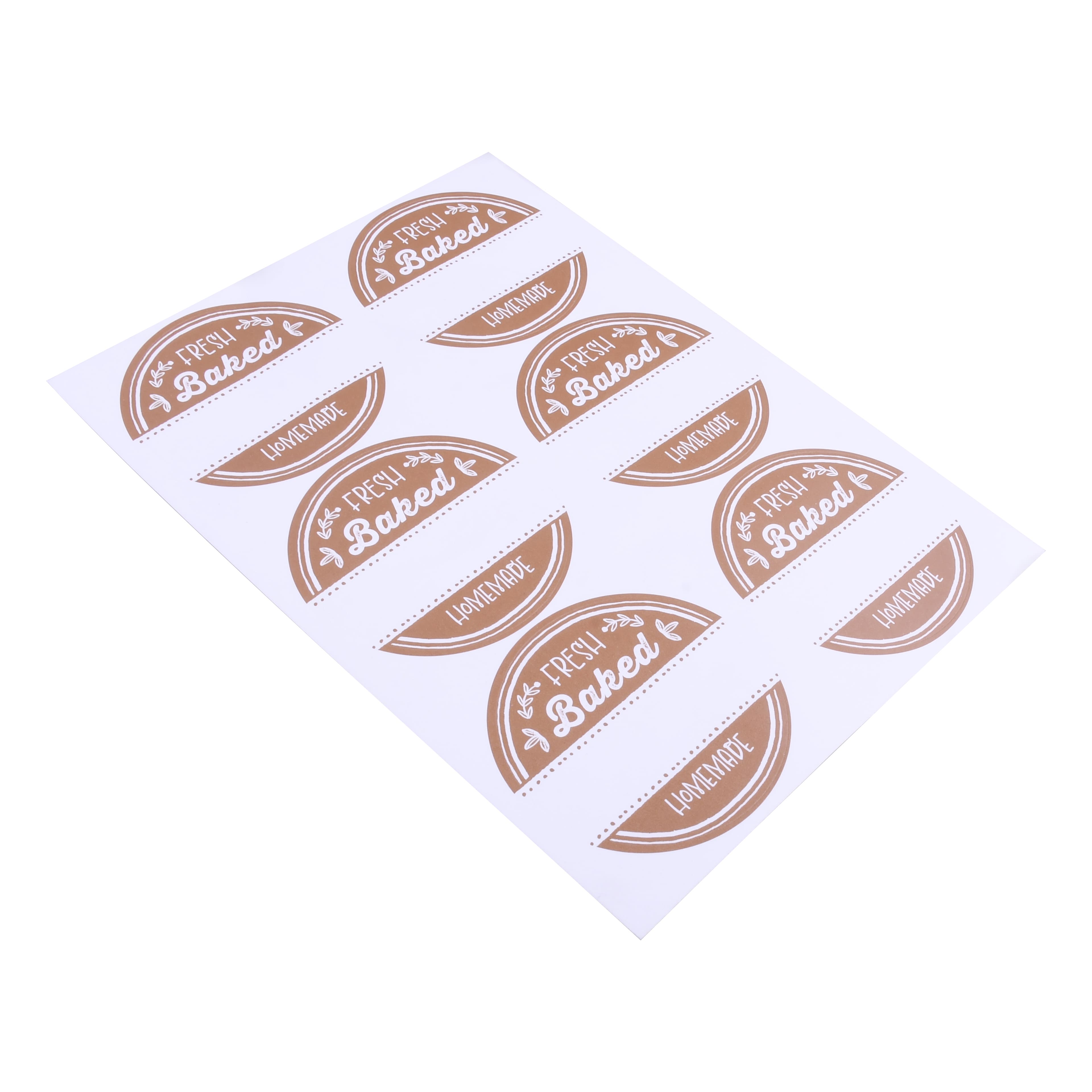 Kraft Fresh Baked Round Stickers, 24ct. by Makery™