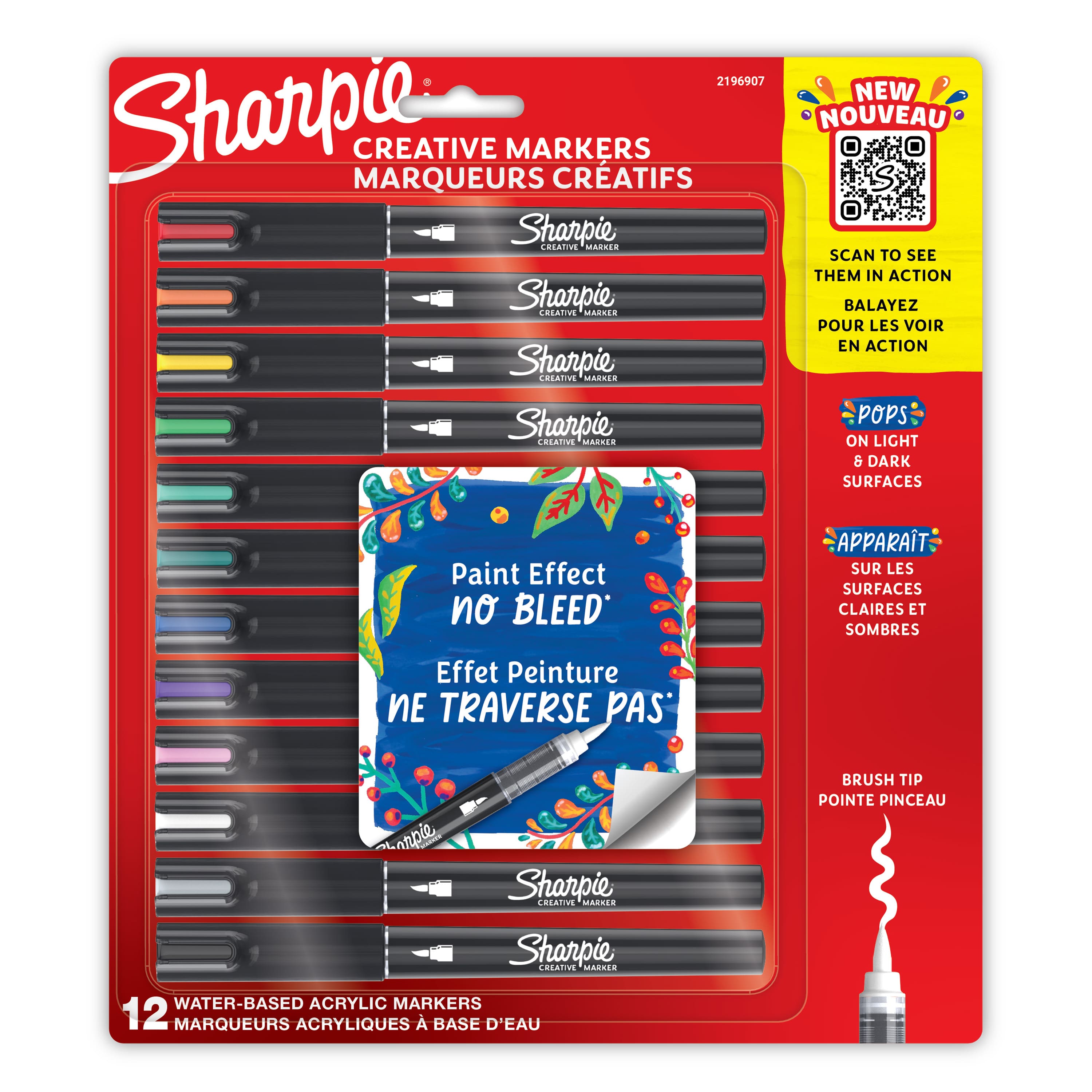 Sharpie® 12 Colour Brush Tip Creative Markers