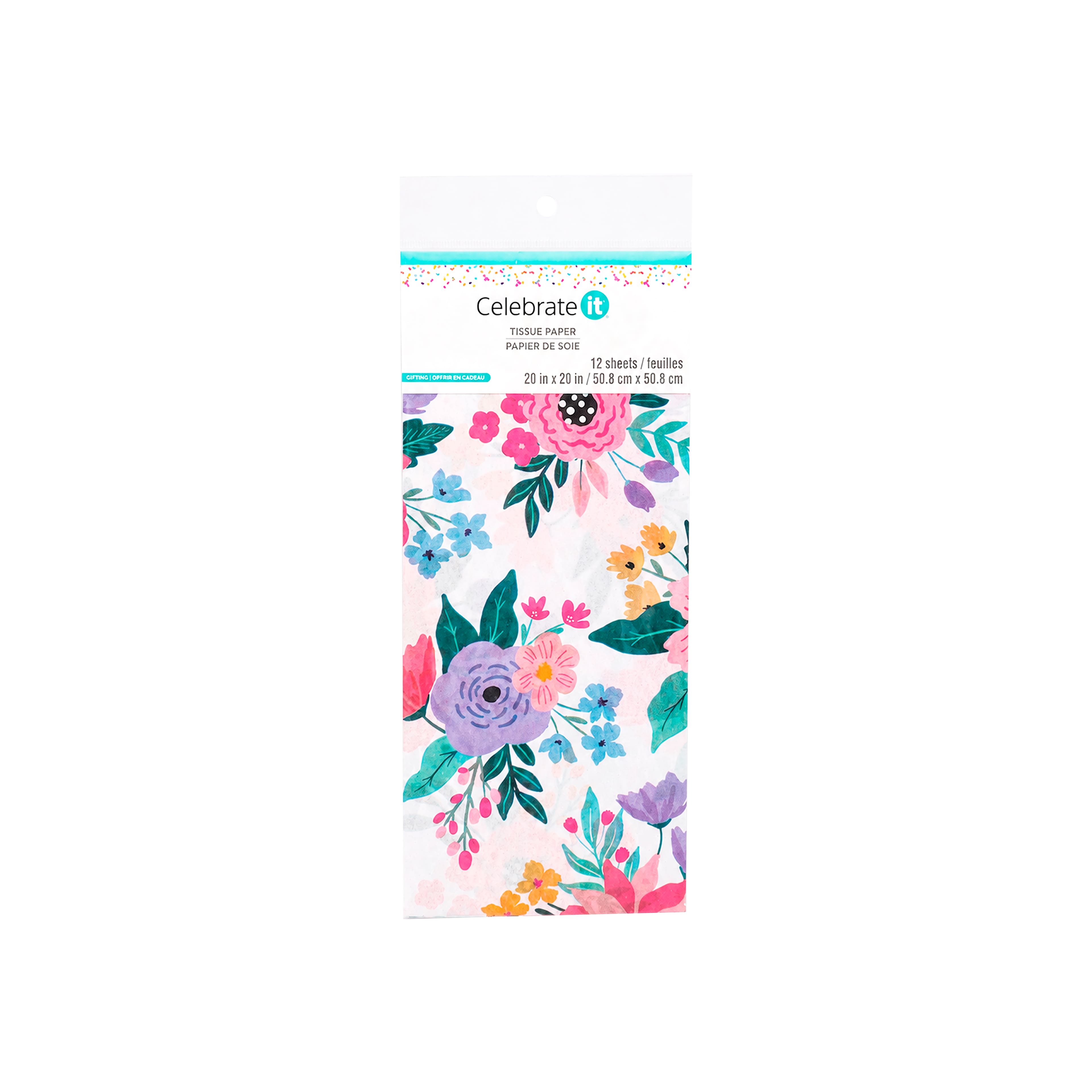 Pink Floral Tissue Paper Sheets, 12ct. by Celebrate It™