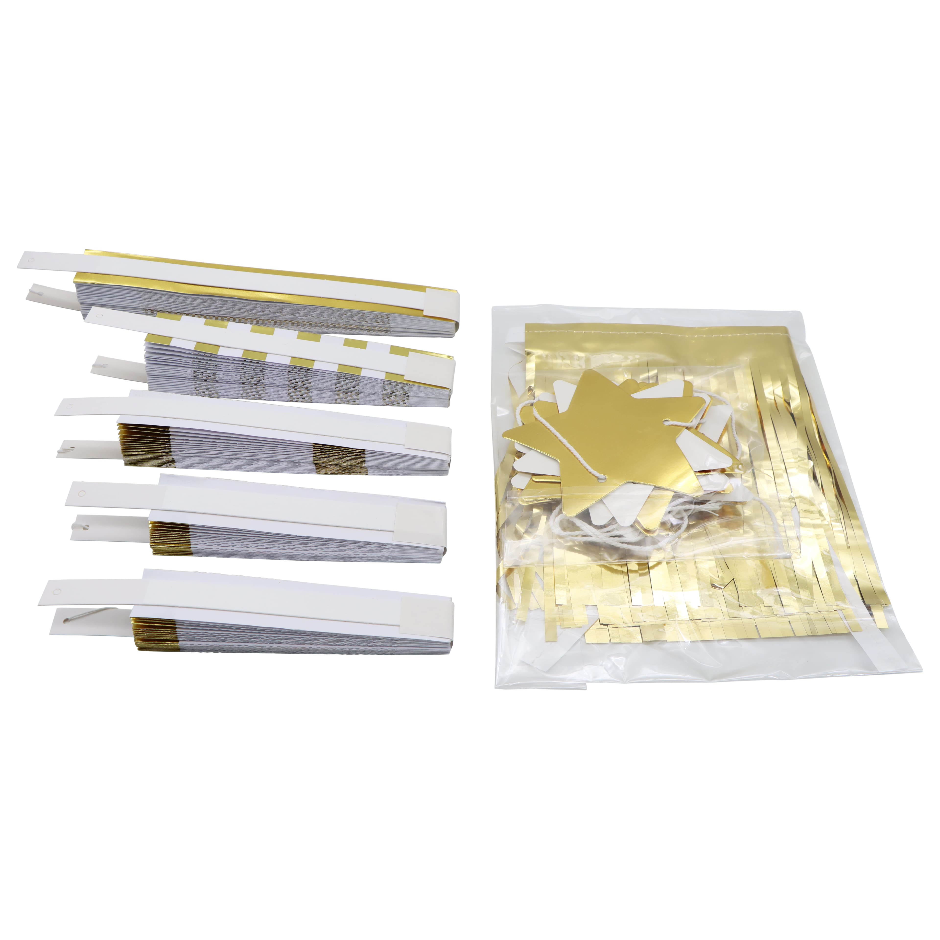 12 Pack: White & Gold Party Décor Kit by Celebrate It™