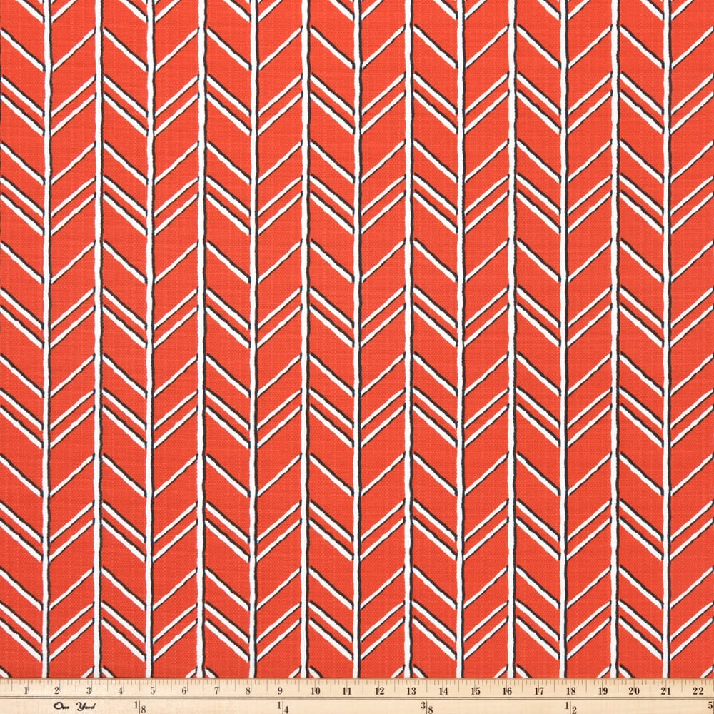 Premier Prints Bogatell Orange Outdoor Luxe Fabric
