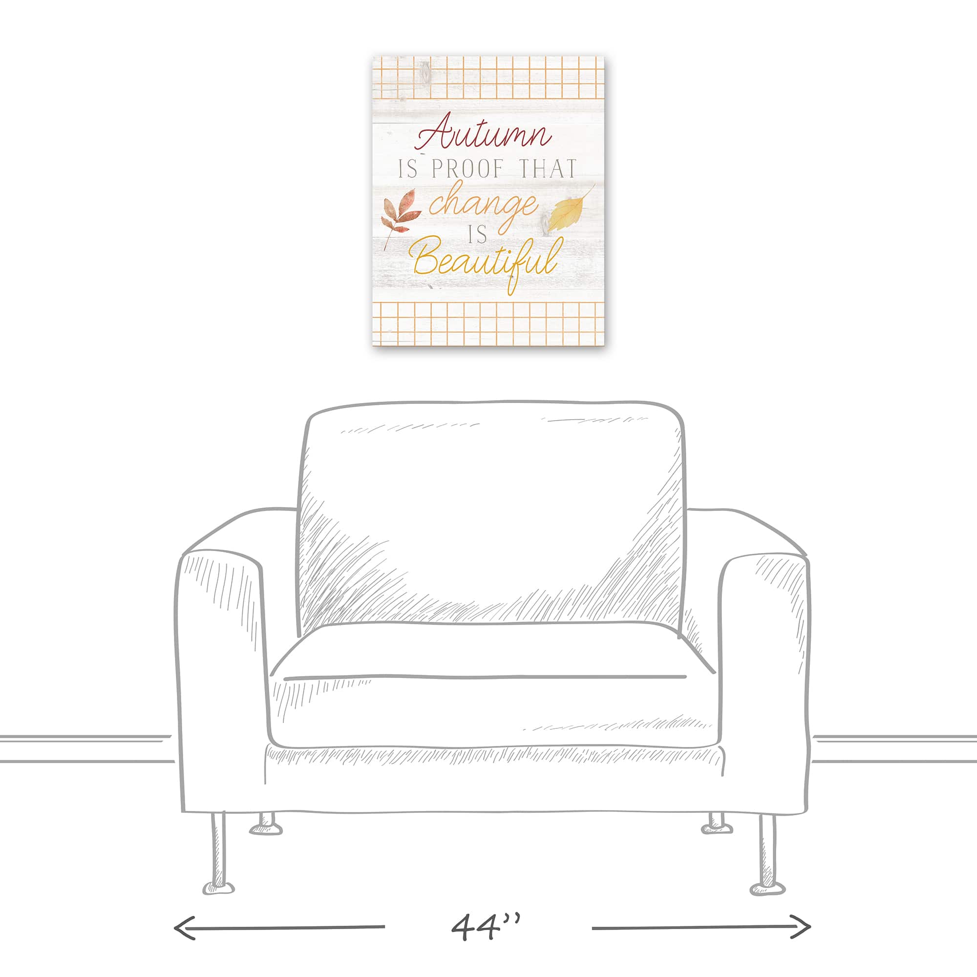 Change Is Beautiful Fall Canvas Wall Art