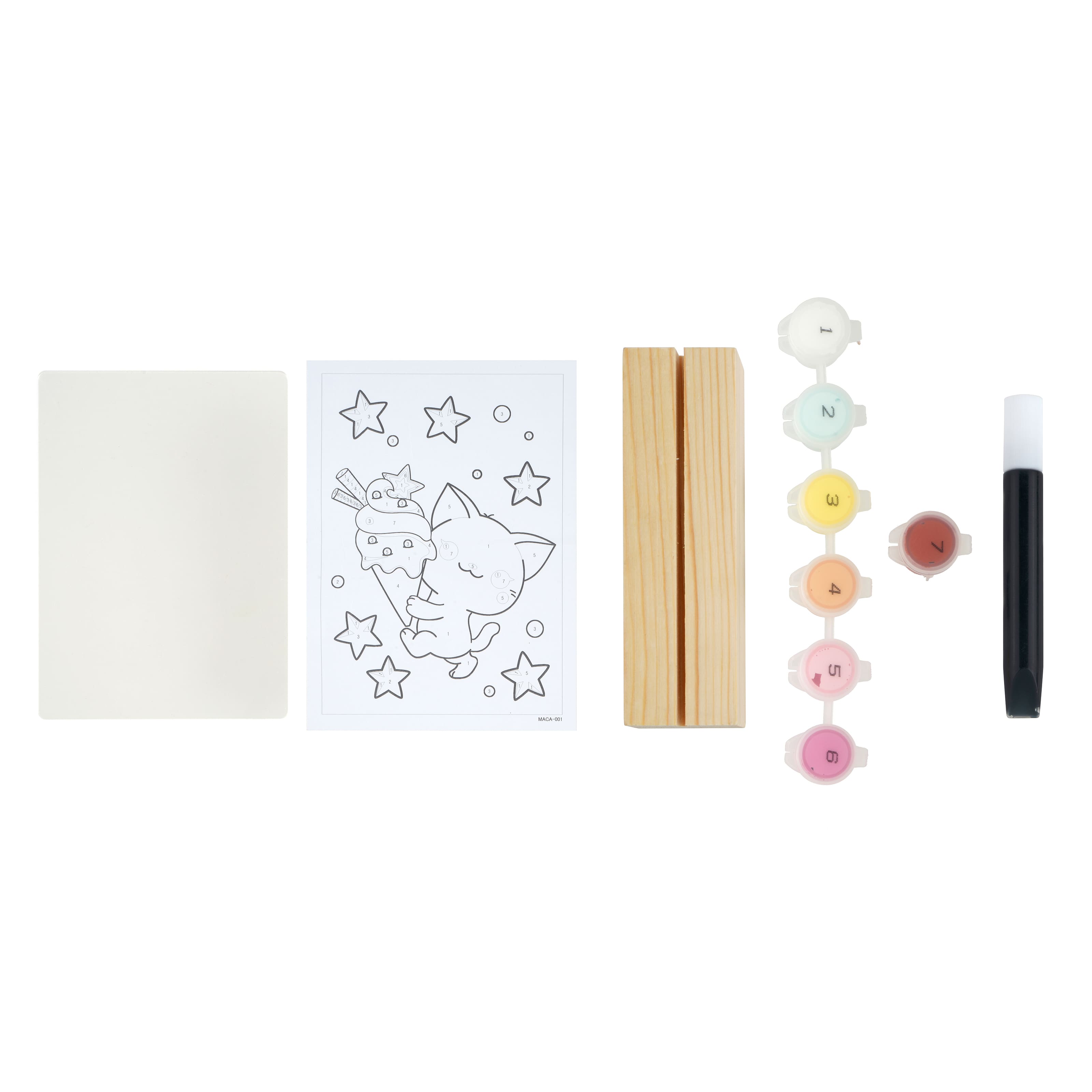 5" x 7" Manga Kitten Paint-by-Number Acrylic Surface Kit by Artist's Loft®