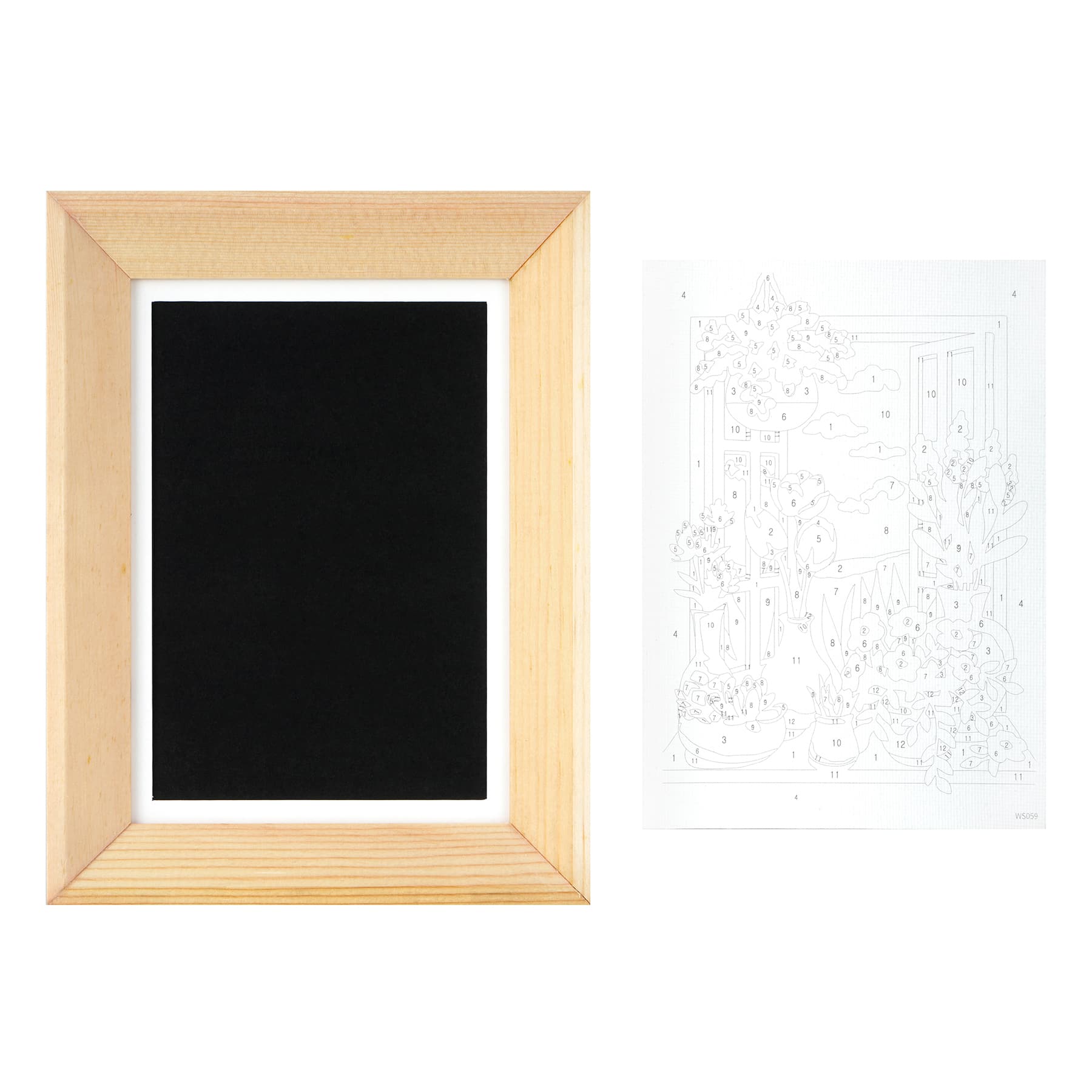 Window Scene Paint-by-Number Framed Mini Kit by Artist's Loft®