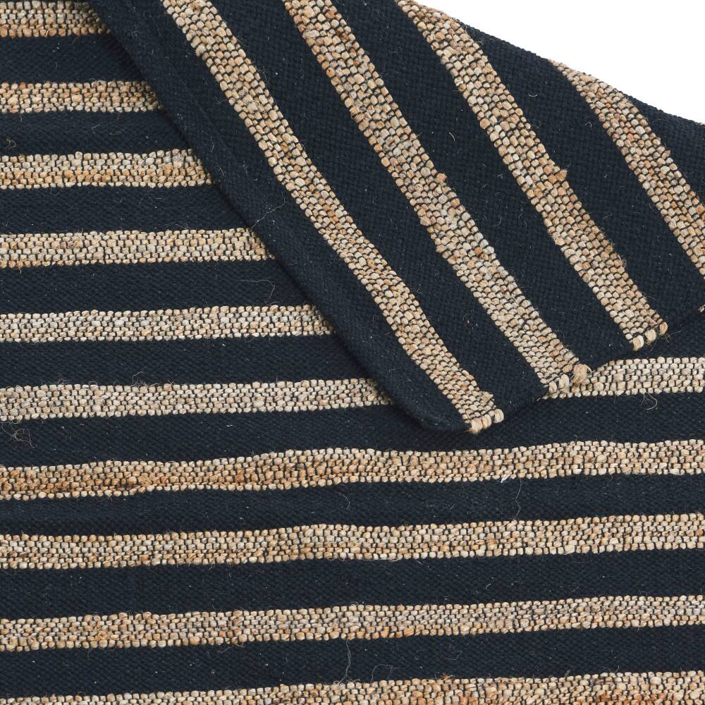 Hello Honey® Black and Natural Jute Cotton Area Rug