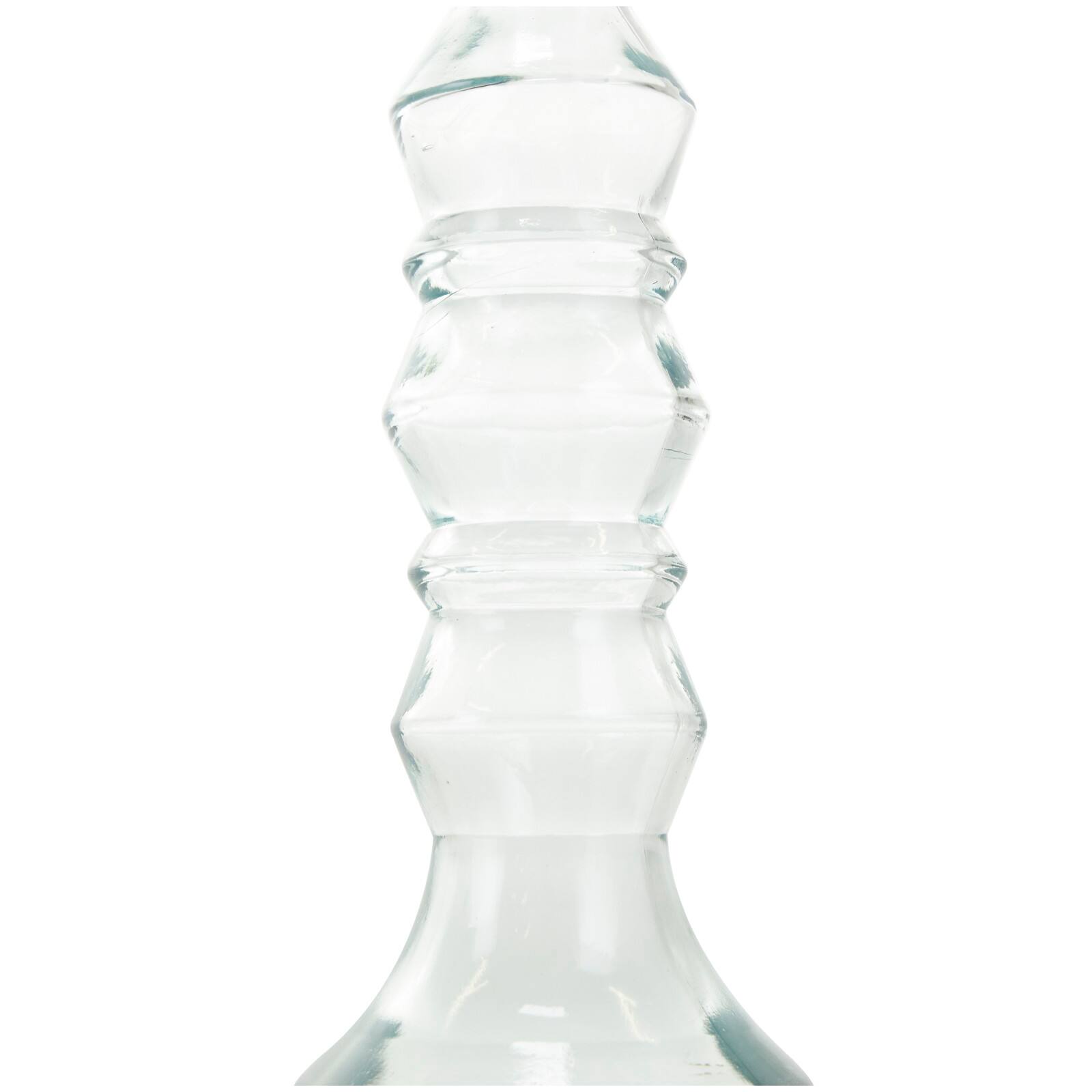 Clear Recycled Glass Candle Holder Set