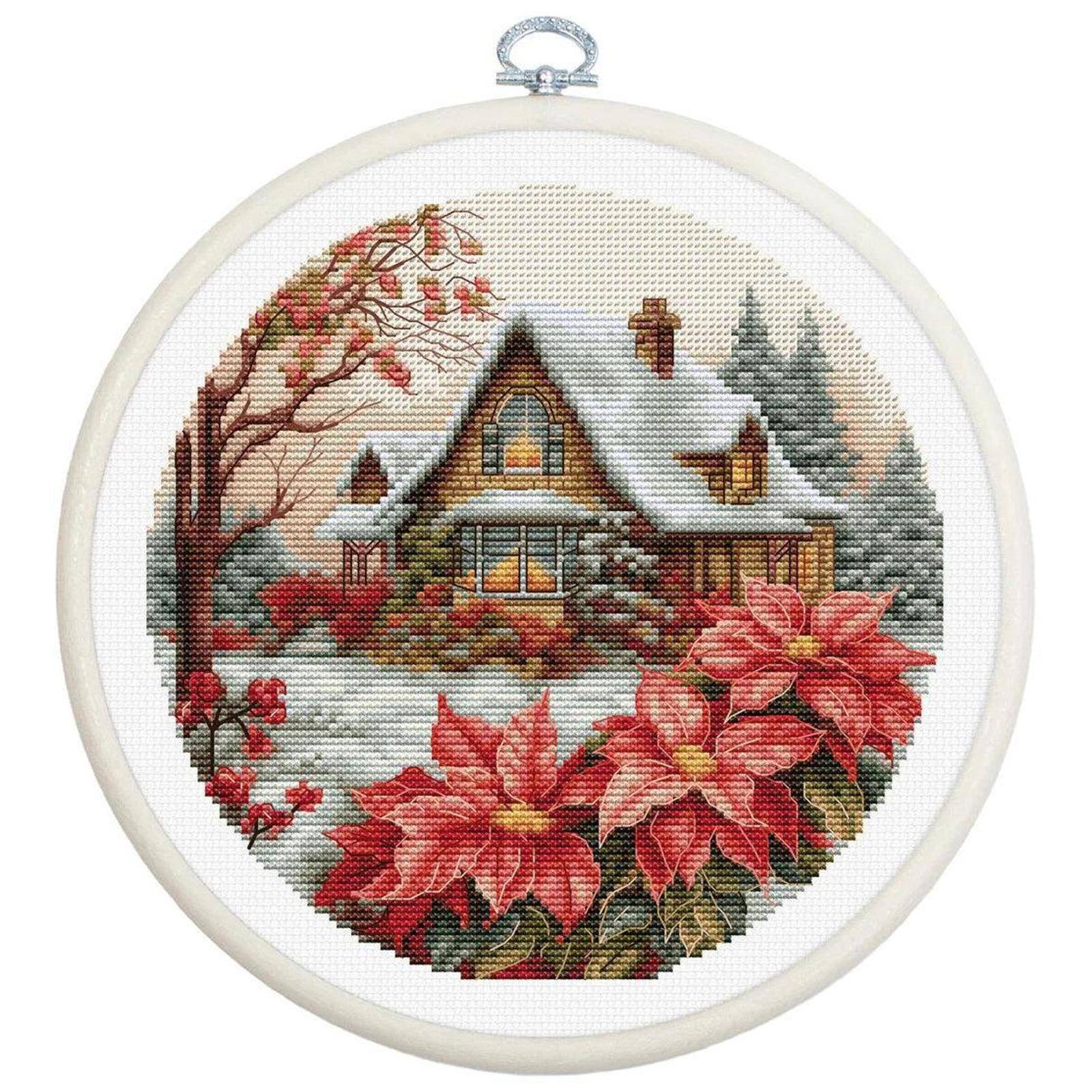 Luca-S Little House in the Forest Counted Cross Stitch Kit
