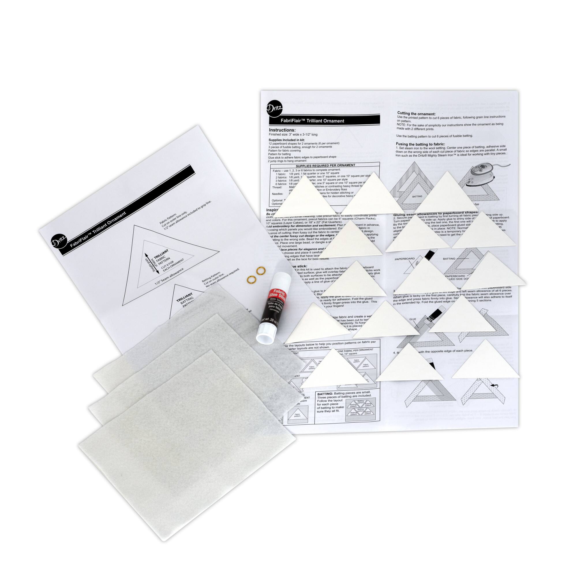 Dritz® FabriFlair 3.5" Trilliant Pattern Ornament Kit