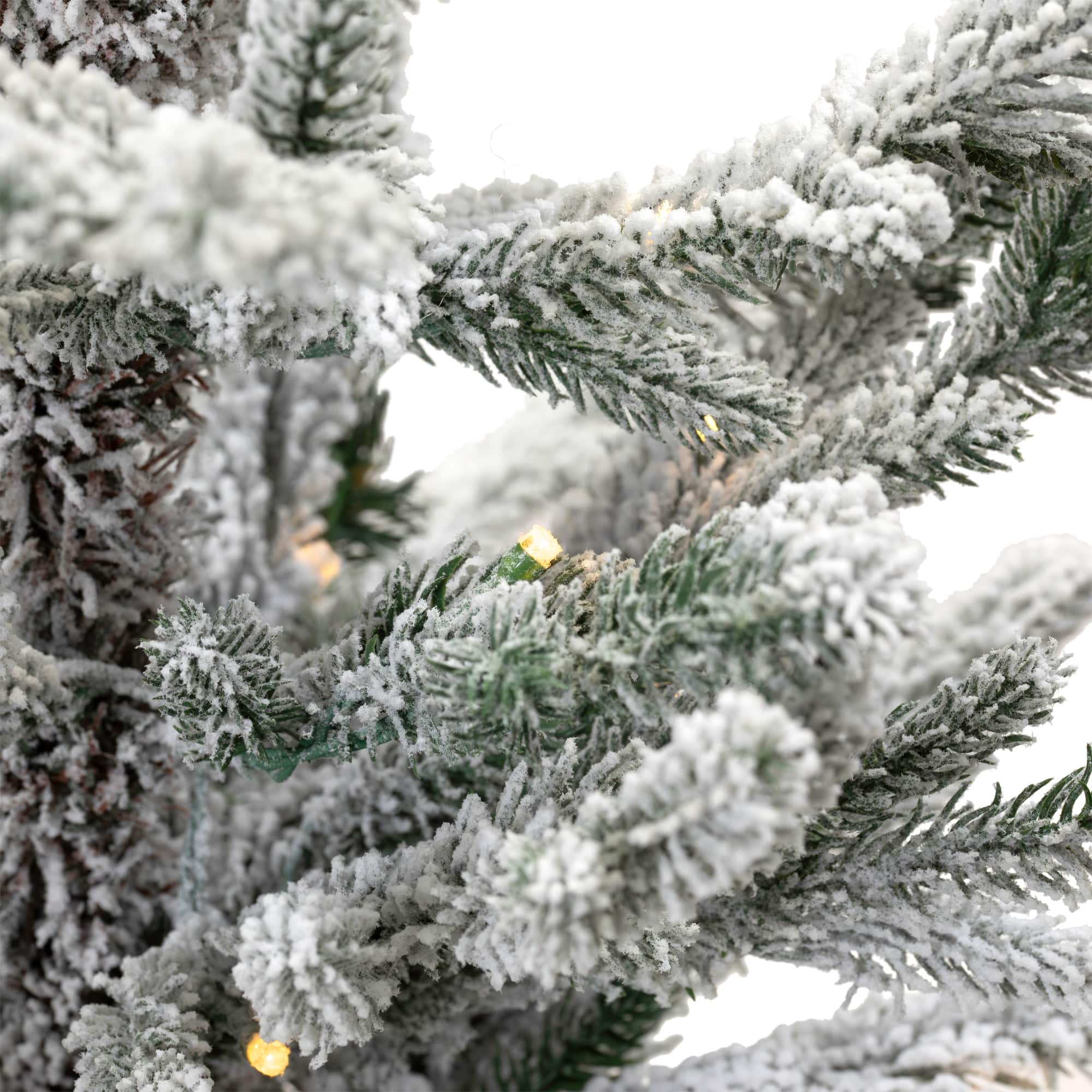 2ft. Pre-Lit Tamarack Pine Artificial Christmas Tree with Burlap Base