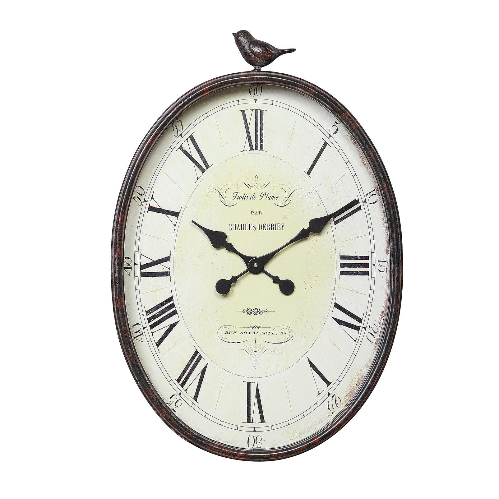 Hello Honey® Metal Wall Clock with Bird