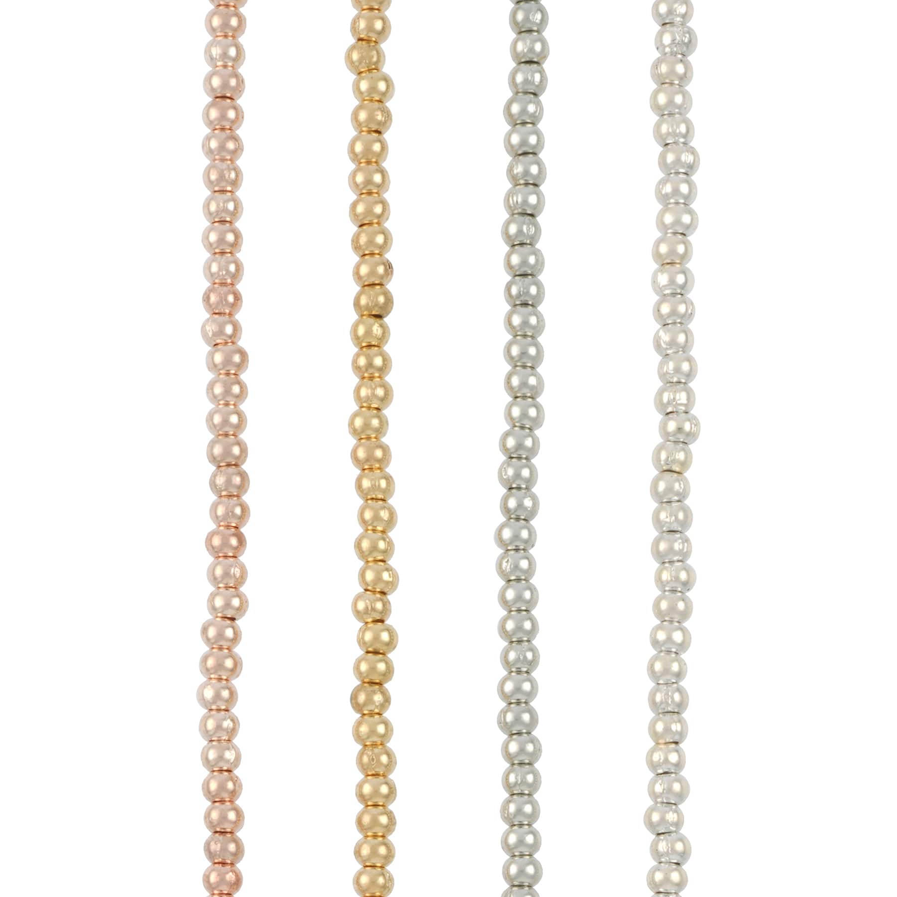 Multicolor Metal Rondelle Beads, 3mm by Bead Landing™