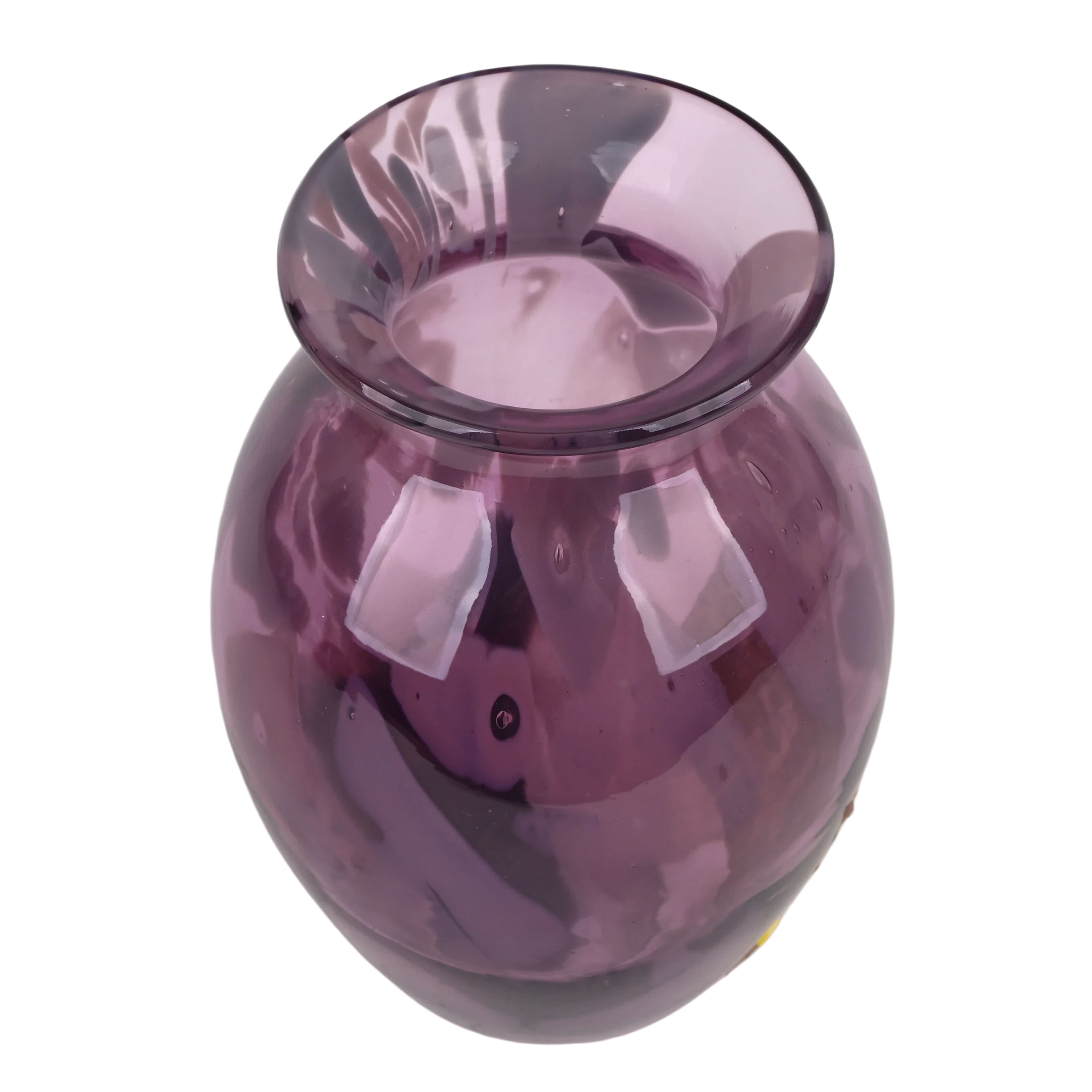 7.75" Pink & Light Brown Glass Vase by Ashland®