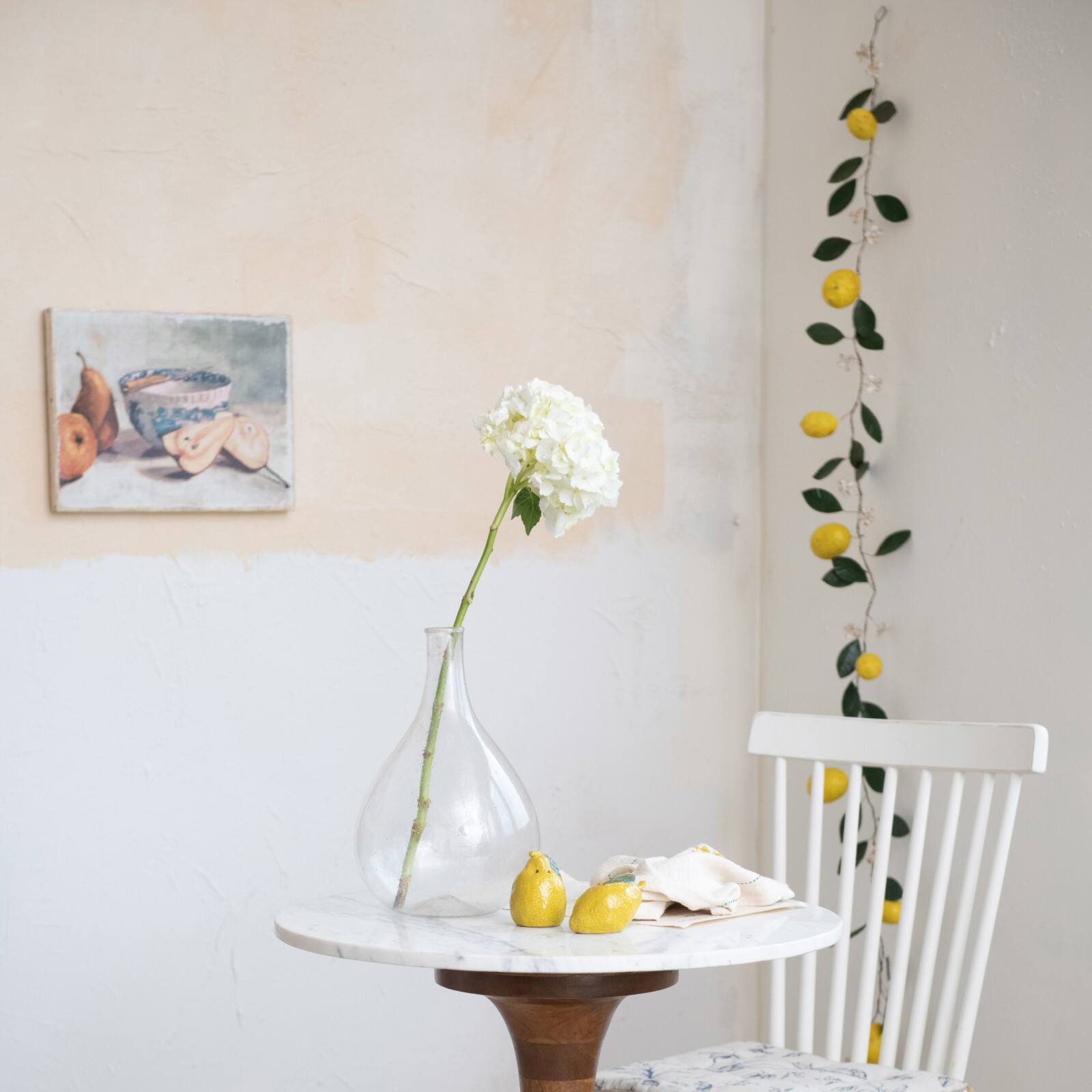 Hello Honey® 6ft. Lemons & Leaves Metal Garland