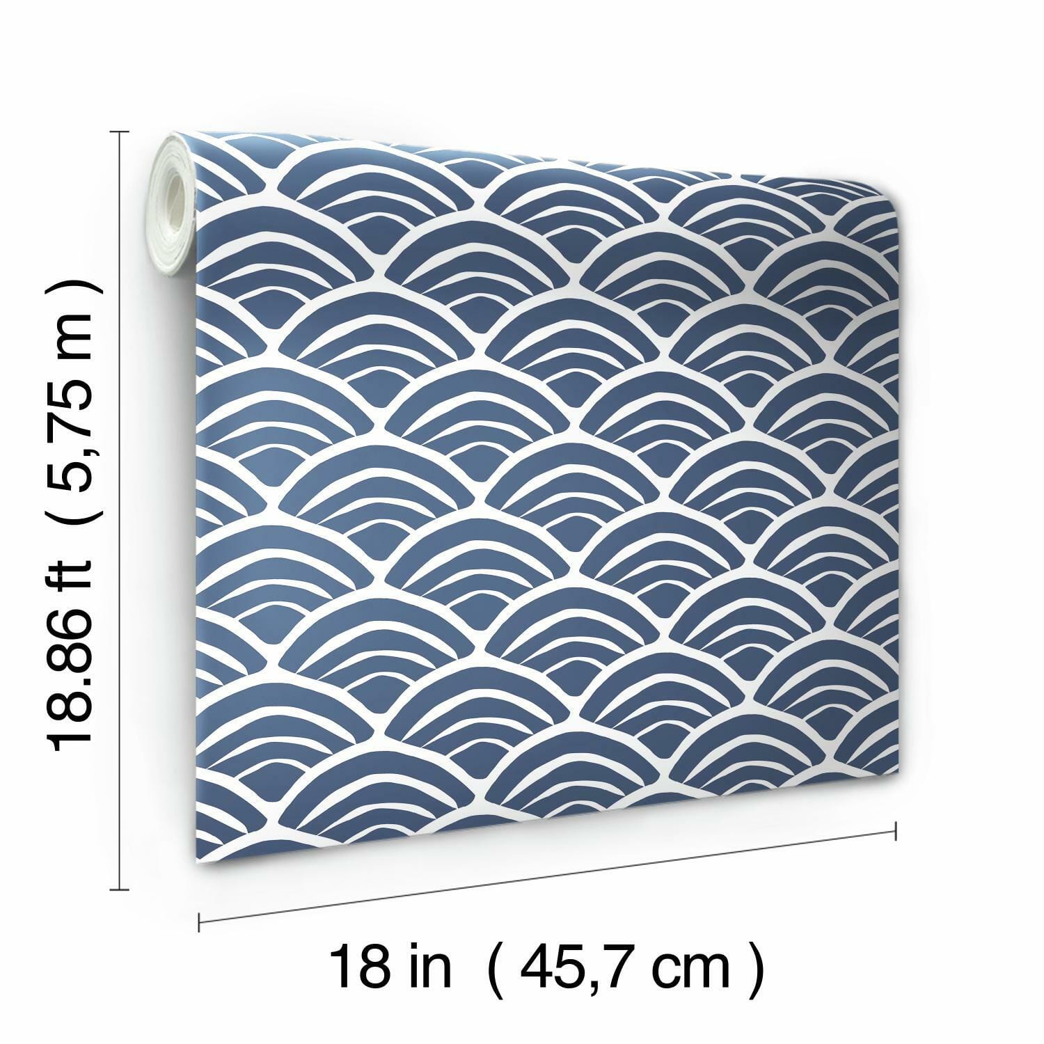 RoomMates Coastal Scallop Peel & Stick Wallpaper