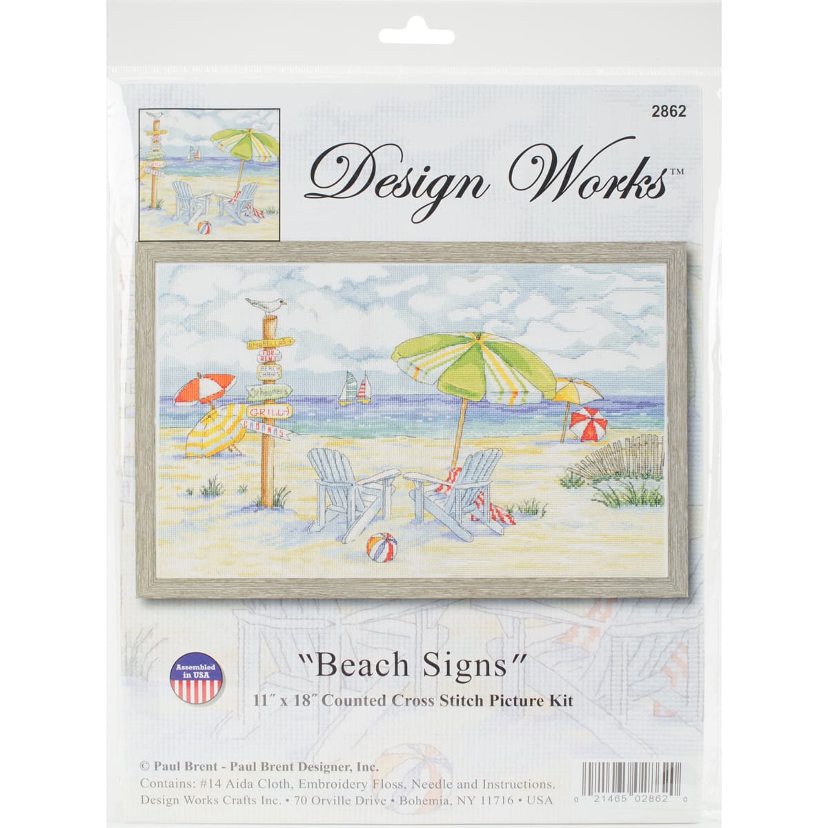 Design Works™ Beach Signs Counted Cross Stitch Kit