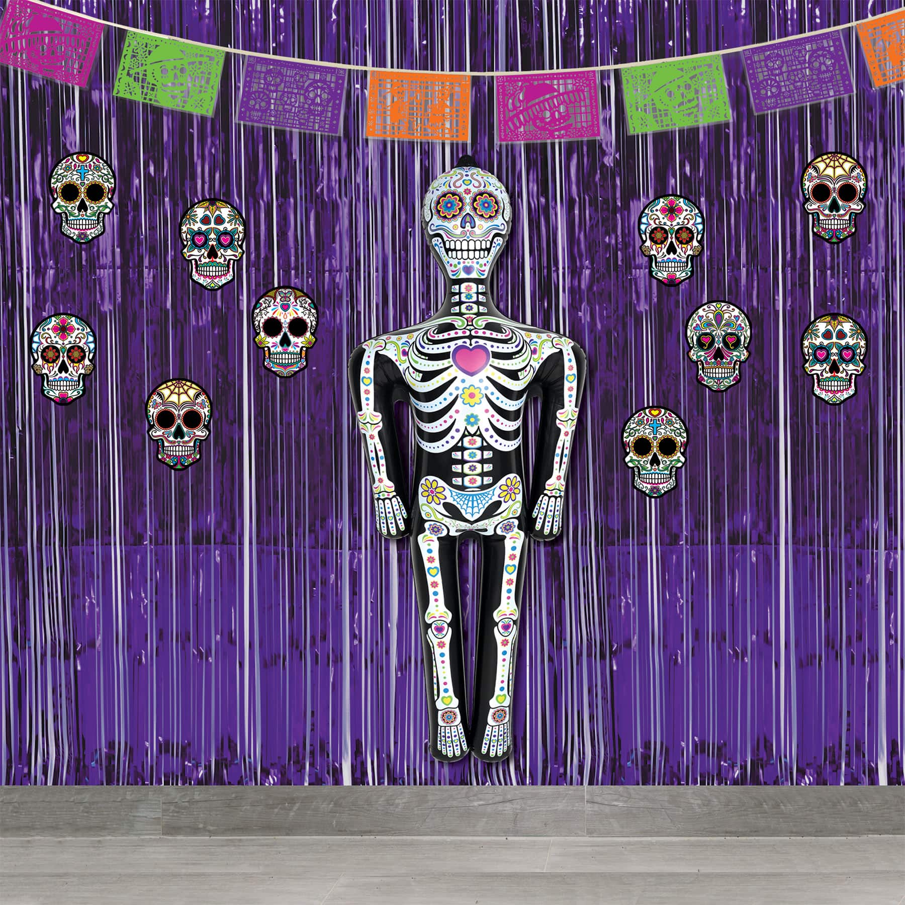 Beistle 4.5ft. Inflatable Day of the Dead Skeleton