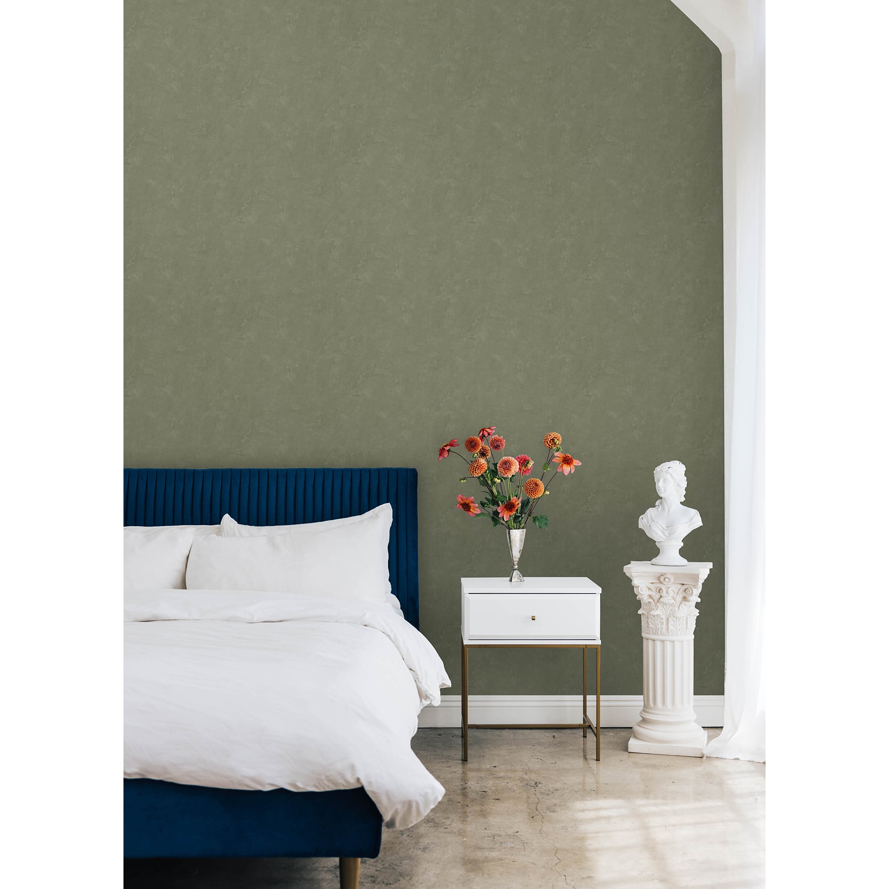 RoomMates Mr. Kate Daphne Limewash Peel & Stick Wallpaper