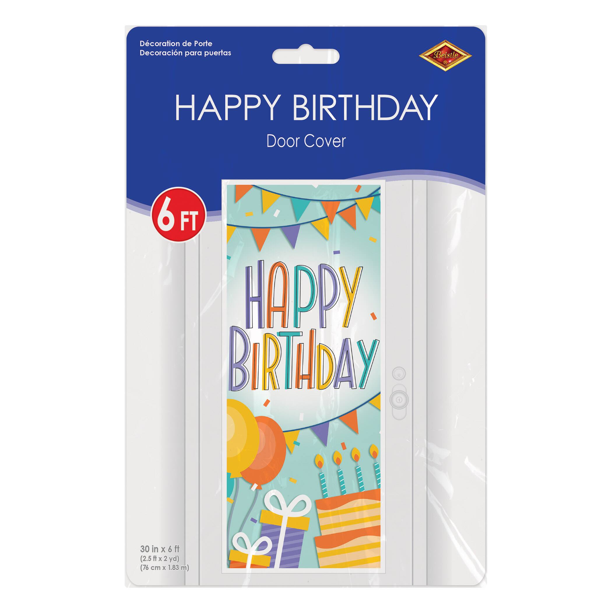 Beistle 6ft. x 30" Happy Birthday Door Covers, 2ct.