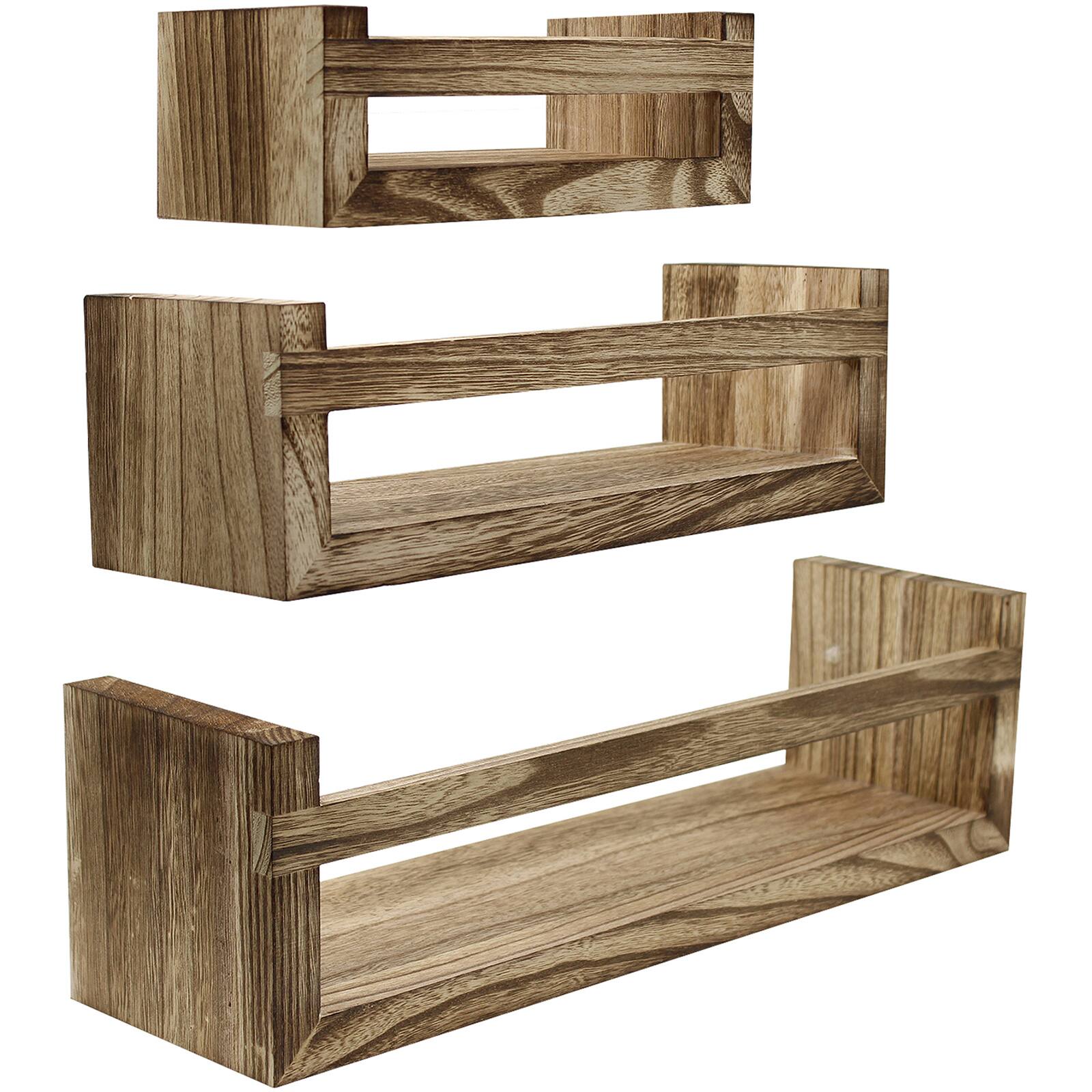 Sorbus Rustic Floating Shelves Set