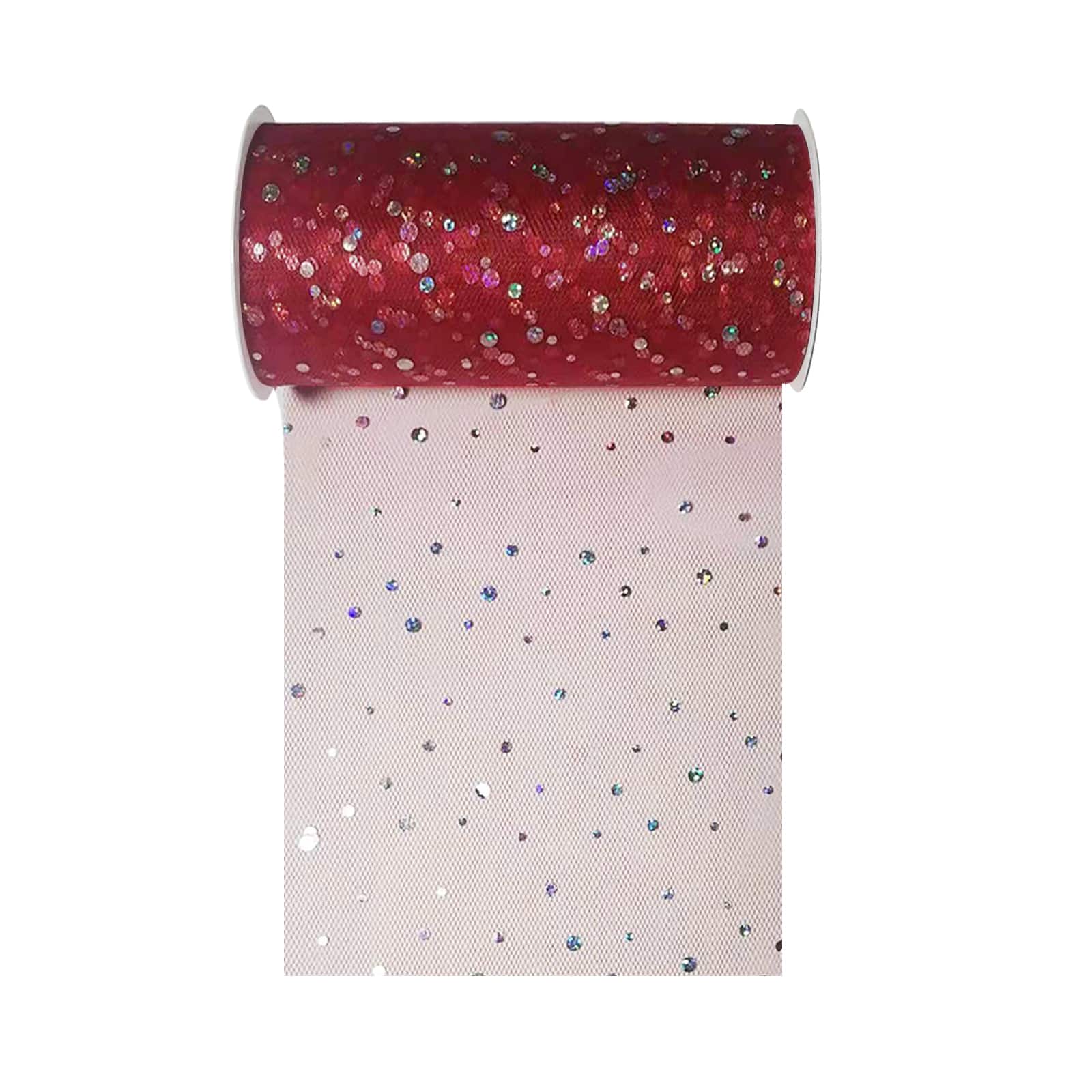 6" x 8yd. Holographic Dot Tulle by Celebrate It