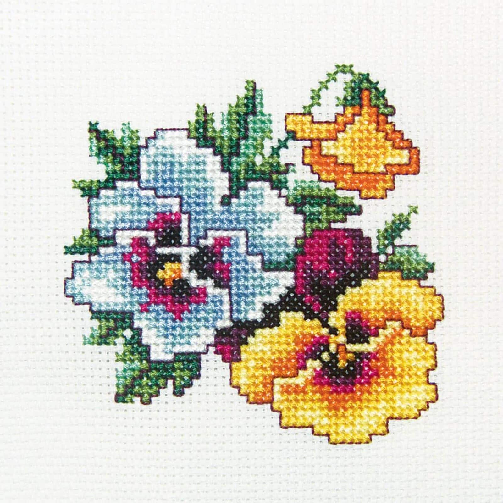 RTO Pansy Counted Cross Stitch Kit