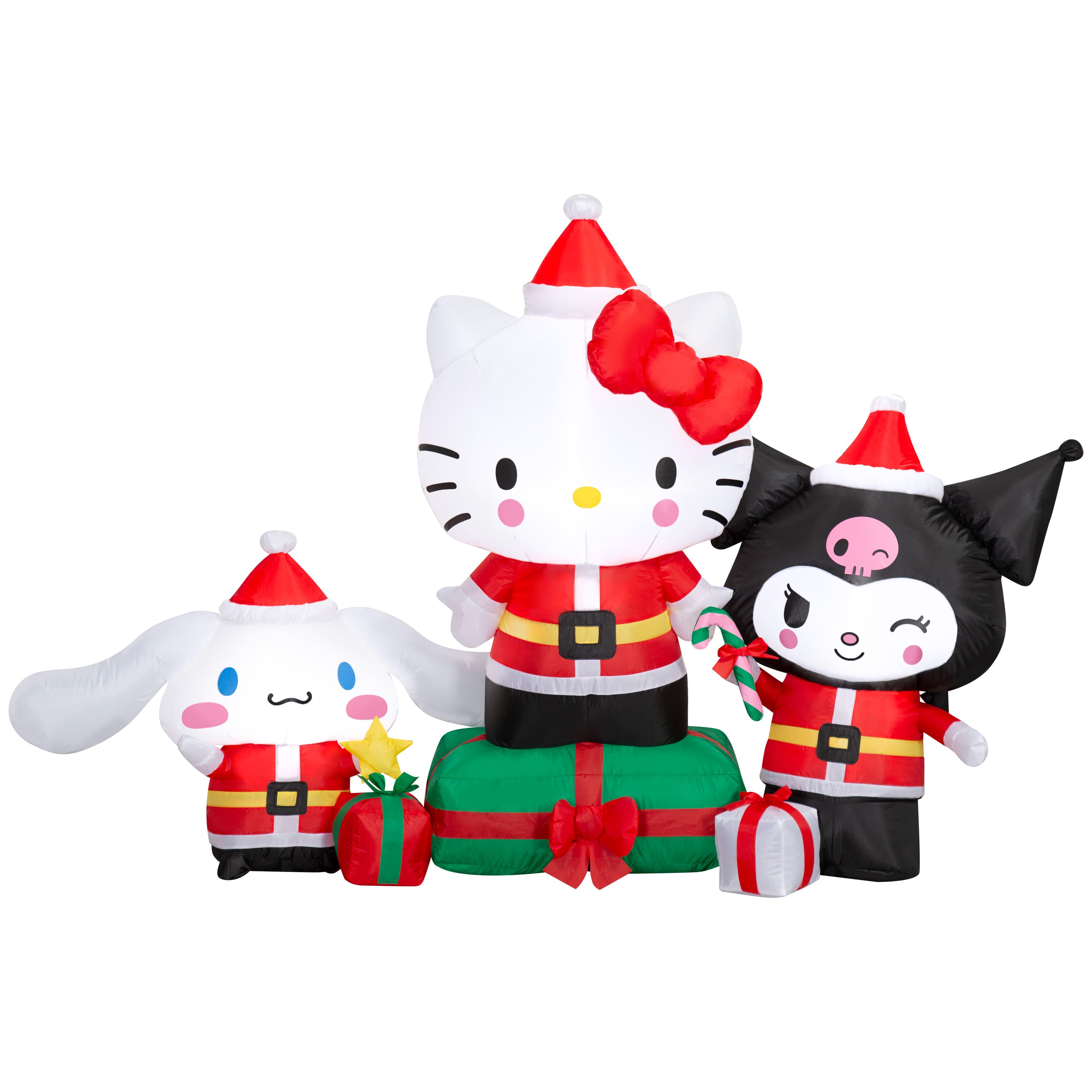 4ft. Airblown® Inflatable Sanrio® Hello Kitty® & Friends Christmas Light Scene