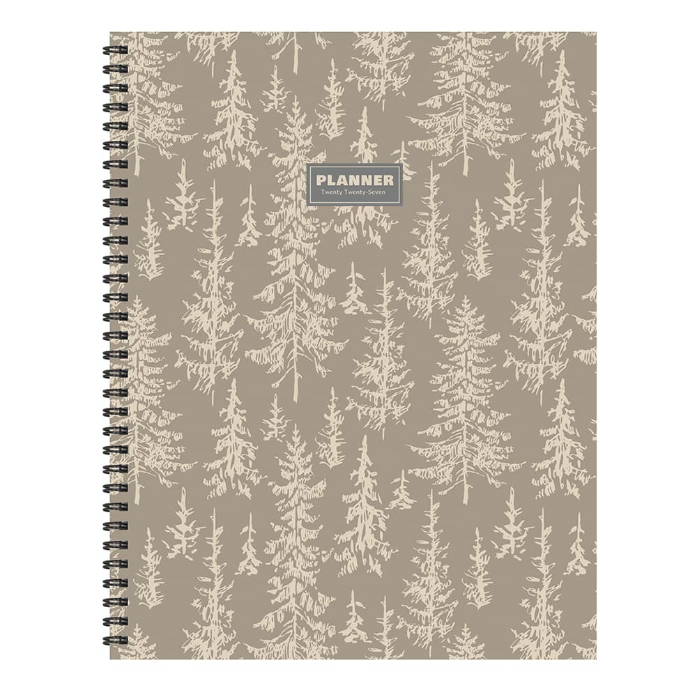 2027 Foggy Forest Large Weekly Monthly Planner