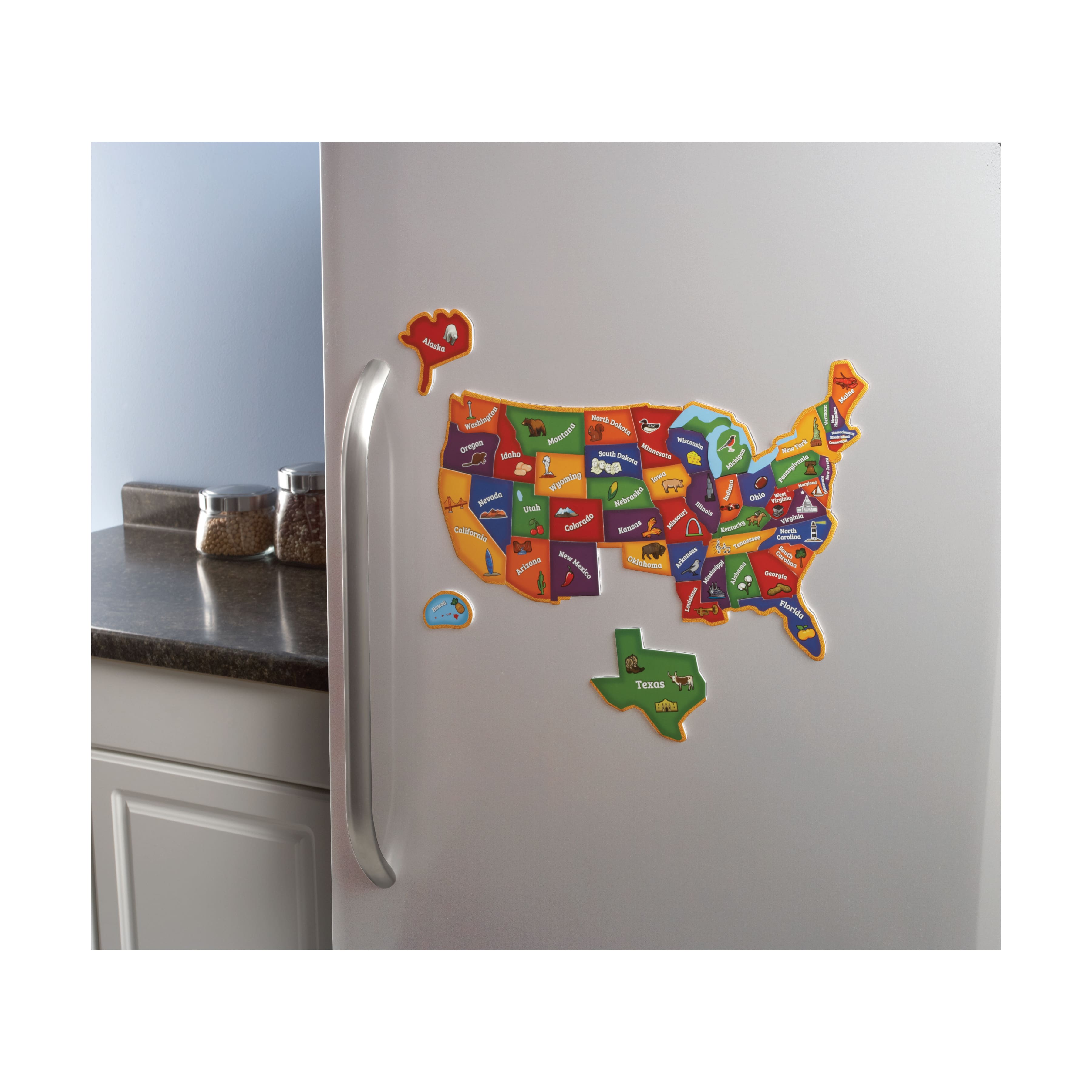 Learning Essentials™ Magnetic U.S. Map 44 Piece Puzzle