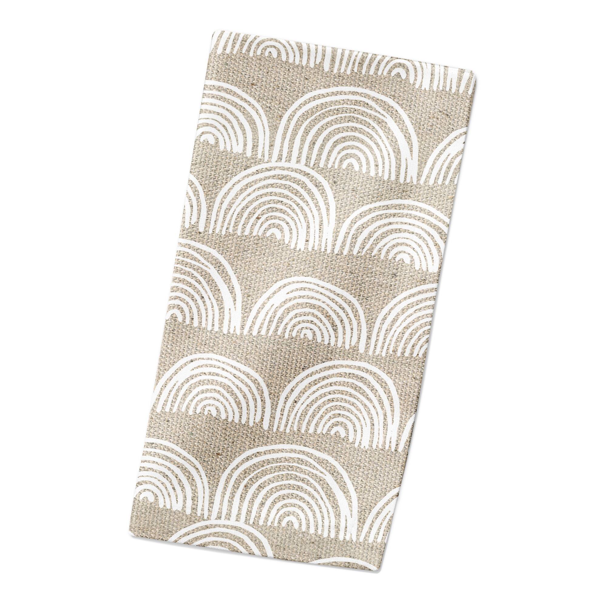 Half Moon Pattern 10" x 10"  Cotton Twill Napkin