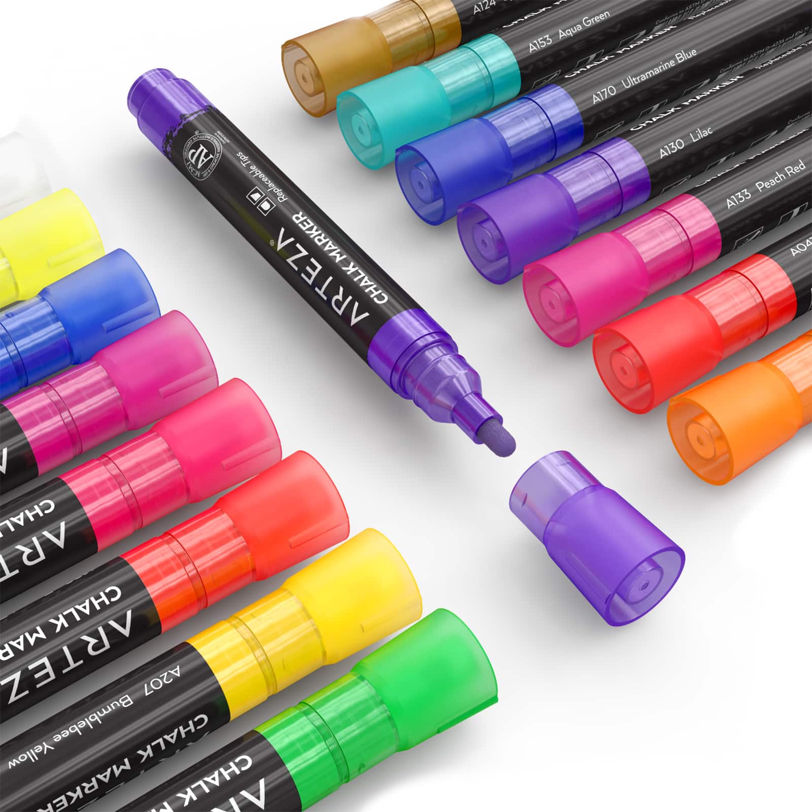 Arteza® 16 Bright Colors Liquid Chalk Markers Set