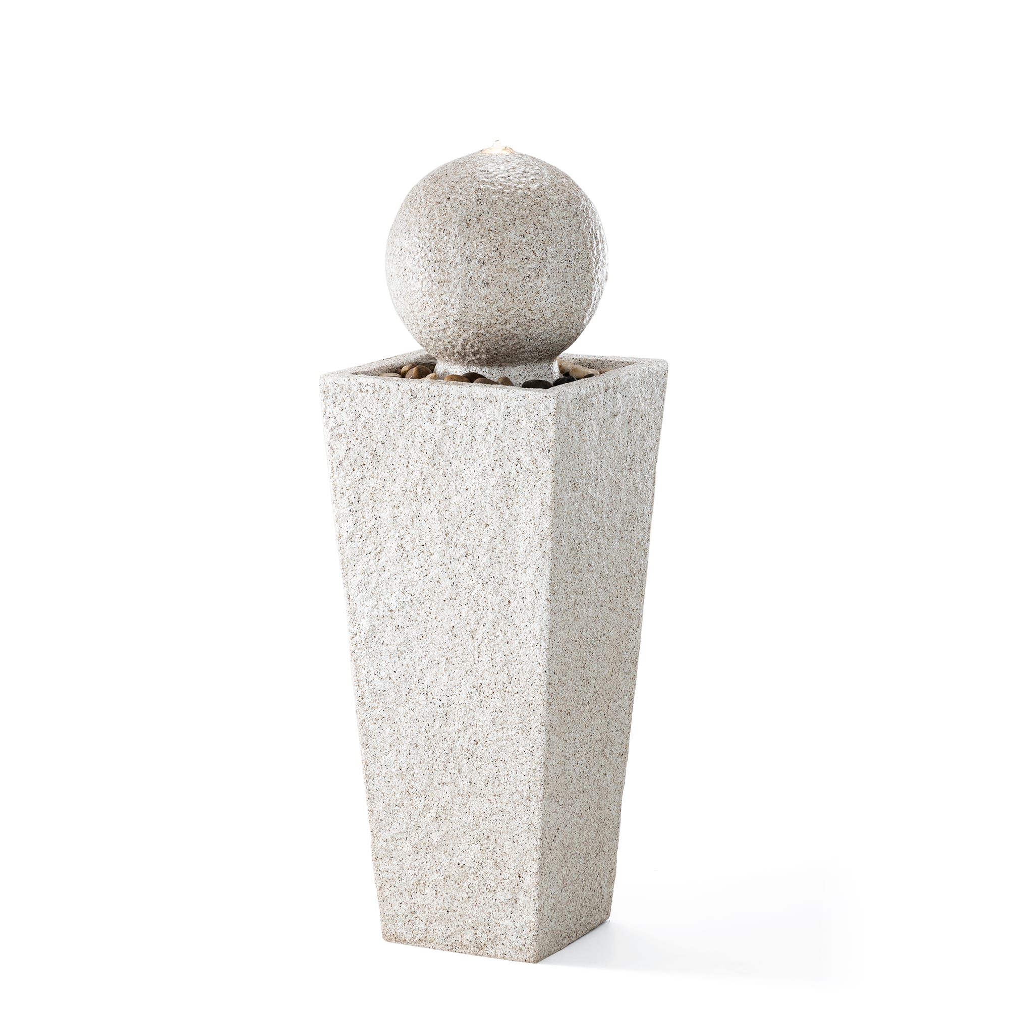 Glitzhome® 3.5ft LED Pedestal & Sphere Outdoor Fountain