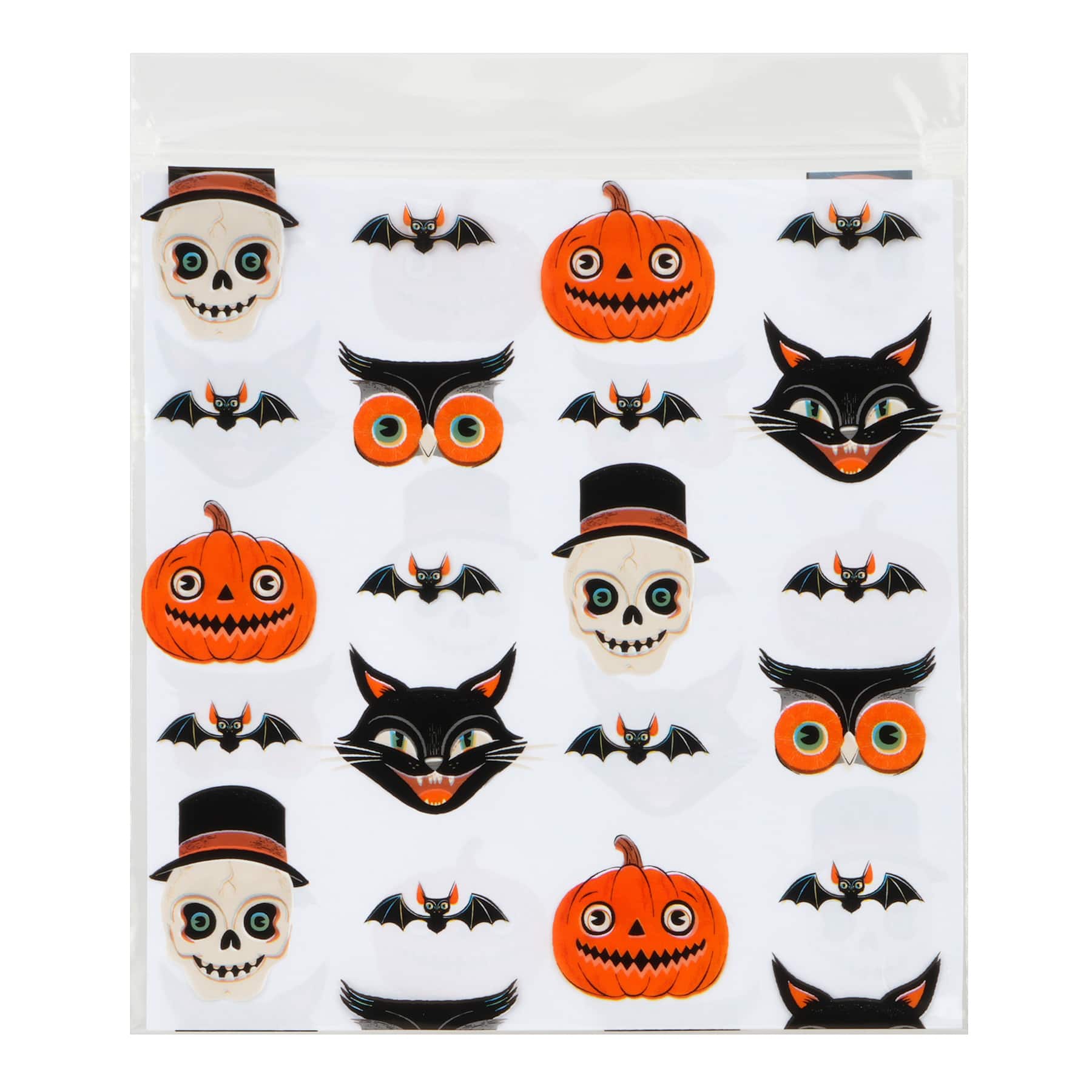 Halloween Icons Zipper Treat Bags, 24ct. by Makery™