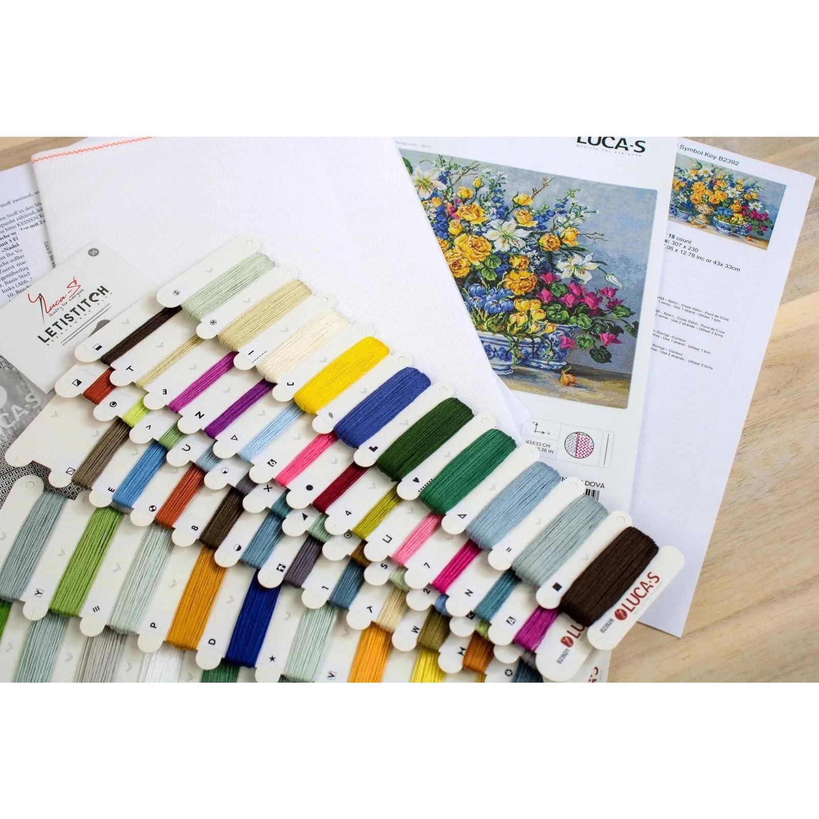 Luca-S Gabrielle's Garden Counted Cross Stitch Kit