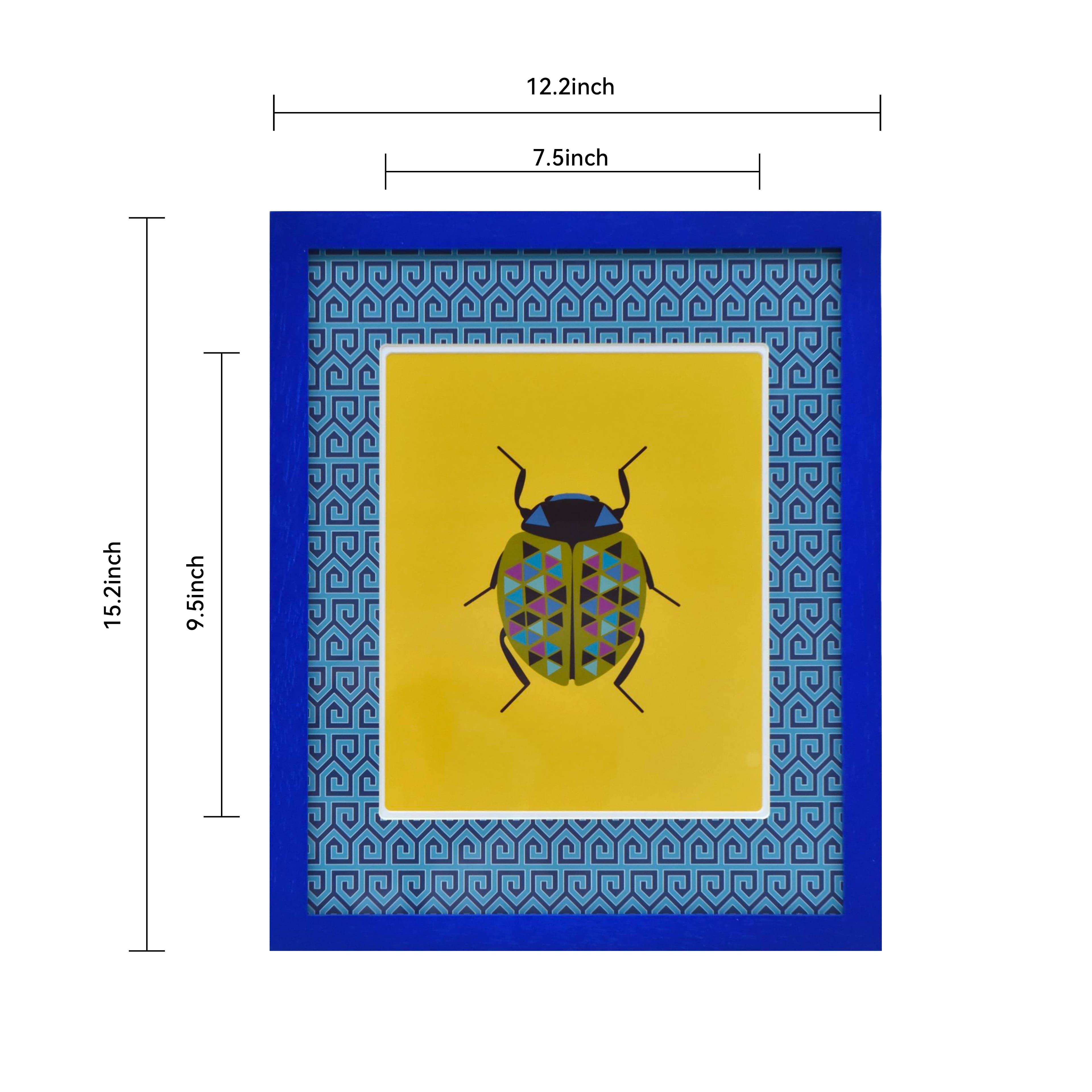 Jonathan Adler x Michaels 8" x 10" Blue Greek Key Matted Wood Wall Frame