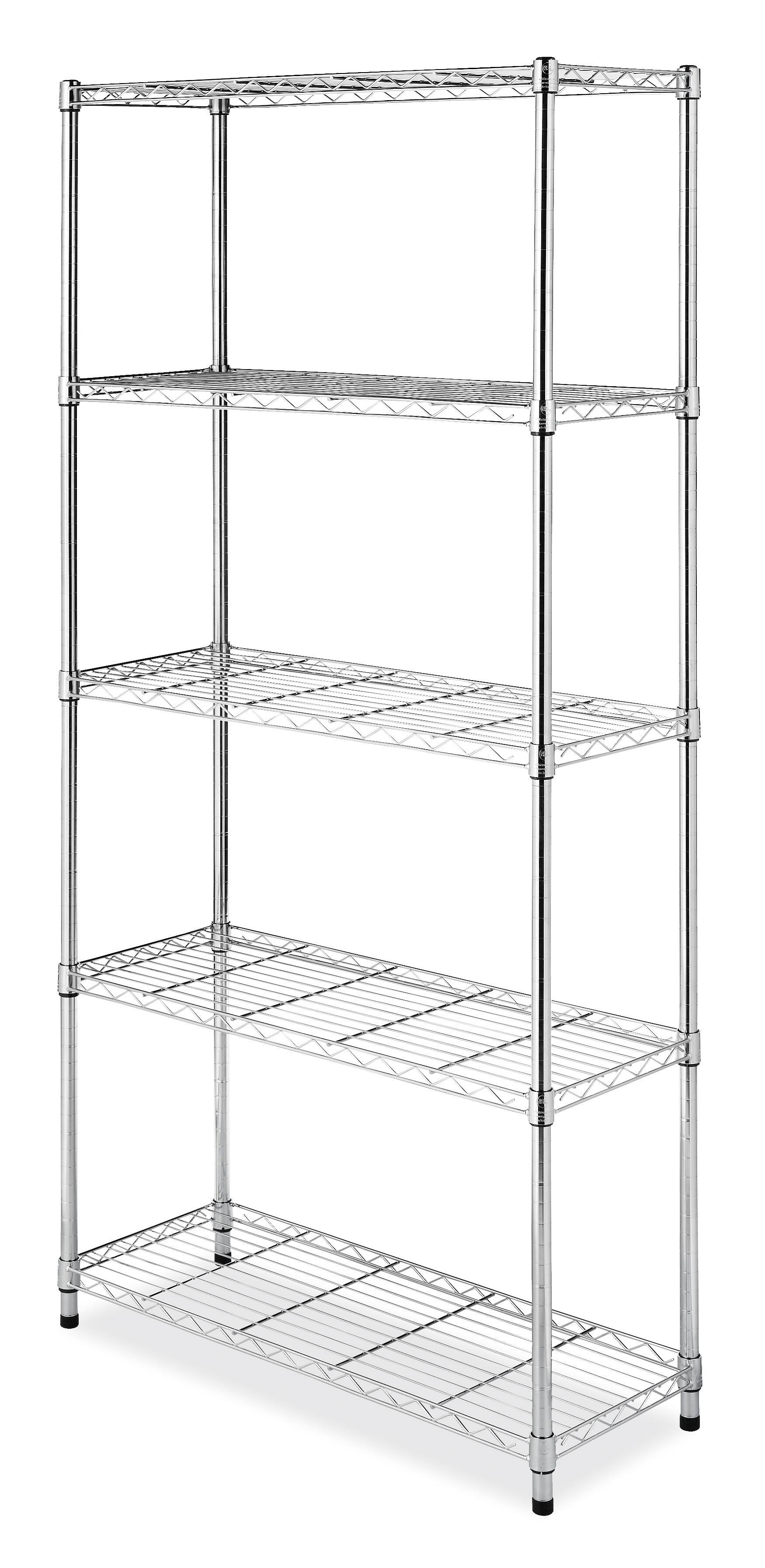 Whitmor Supreme 5 Tier Shelving, Chrome