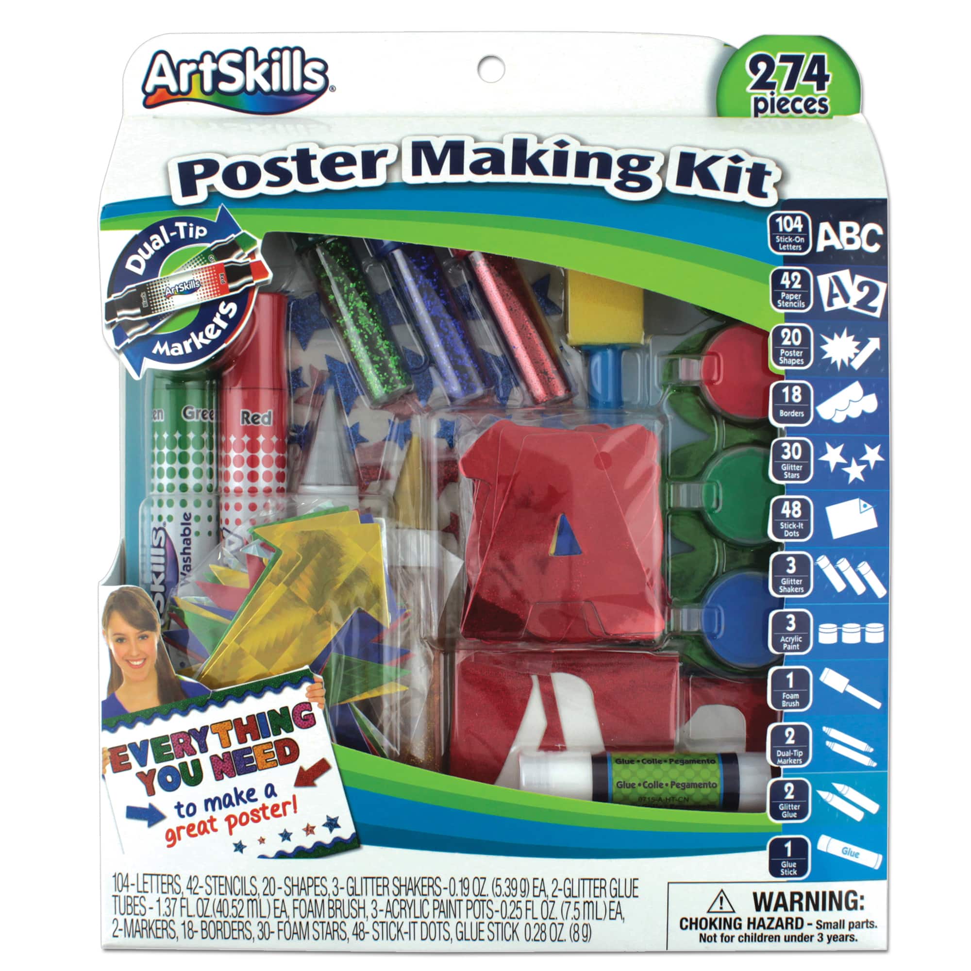 ArtSkills® 274 Piece Complete Poster Making Kit