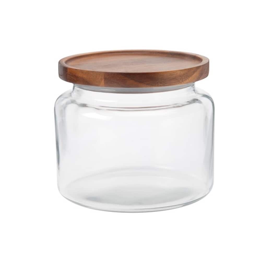 Anchor Hocking 64oz. Mini Montana® Glass Jar with Acacia Wood Cover