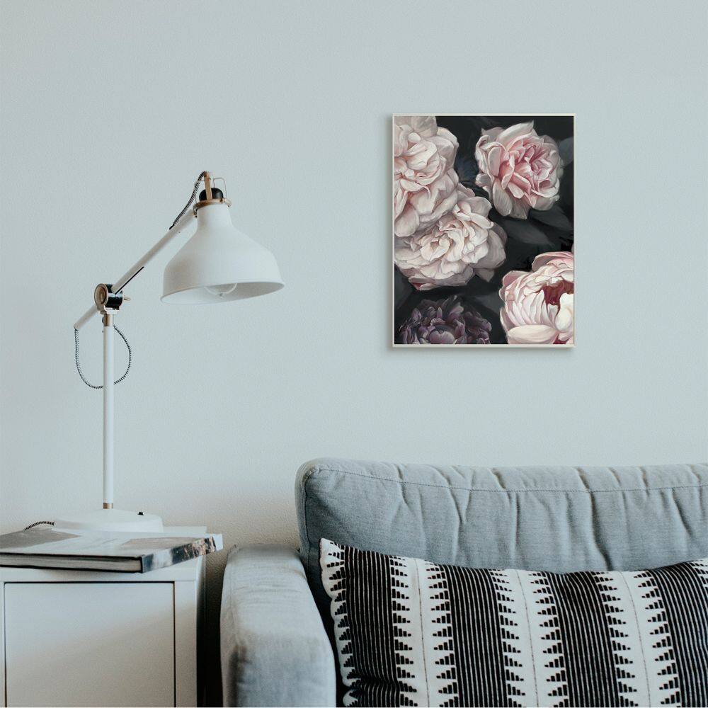 Stupell Industries Clustered Pink and White Florals Elegant Flowers Wall Plaque