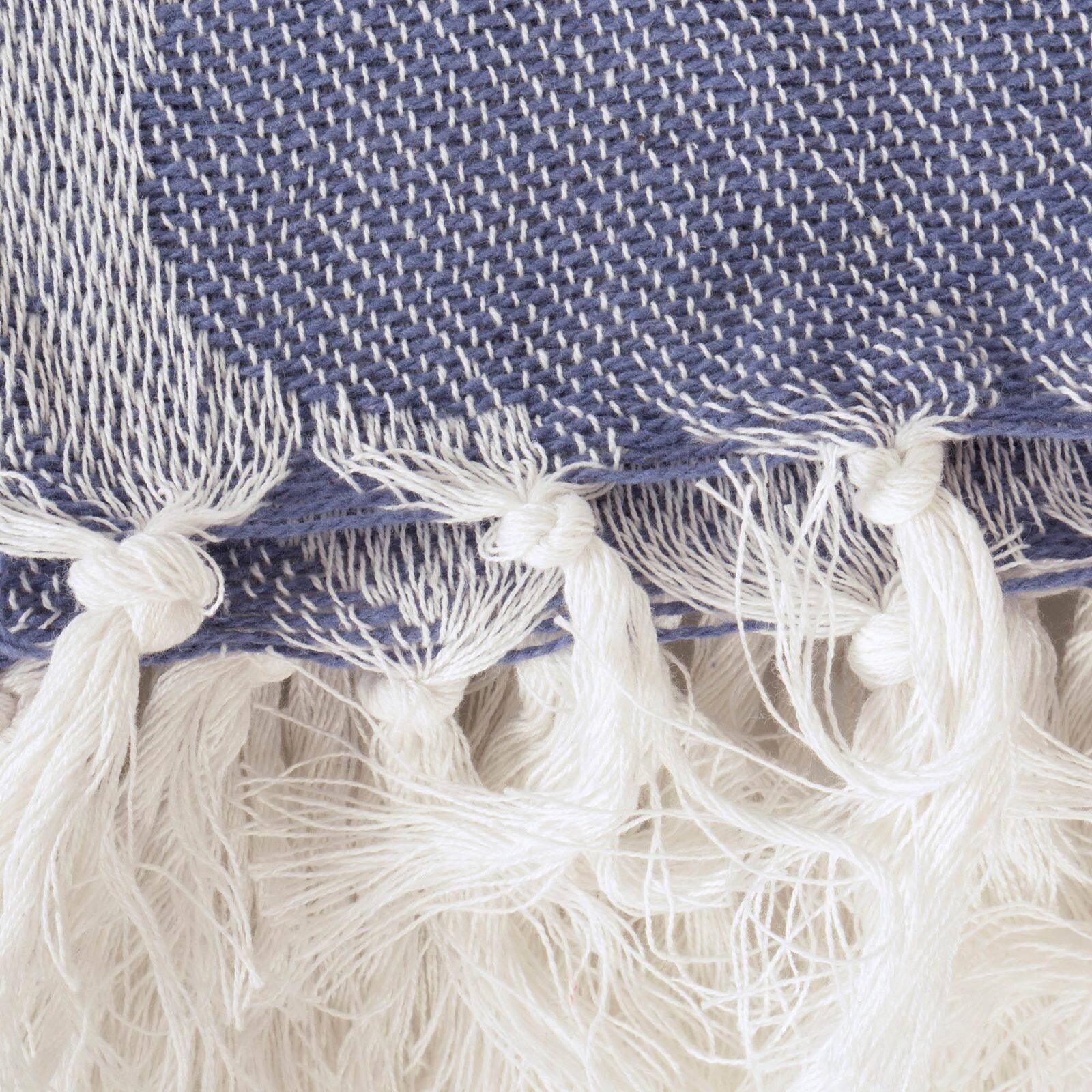DII® French Blue Lattice Throw