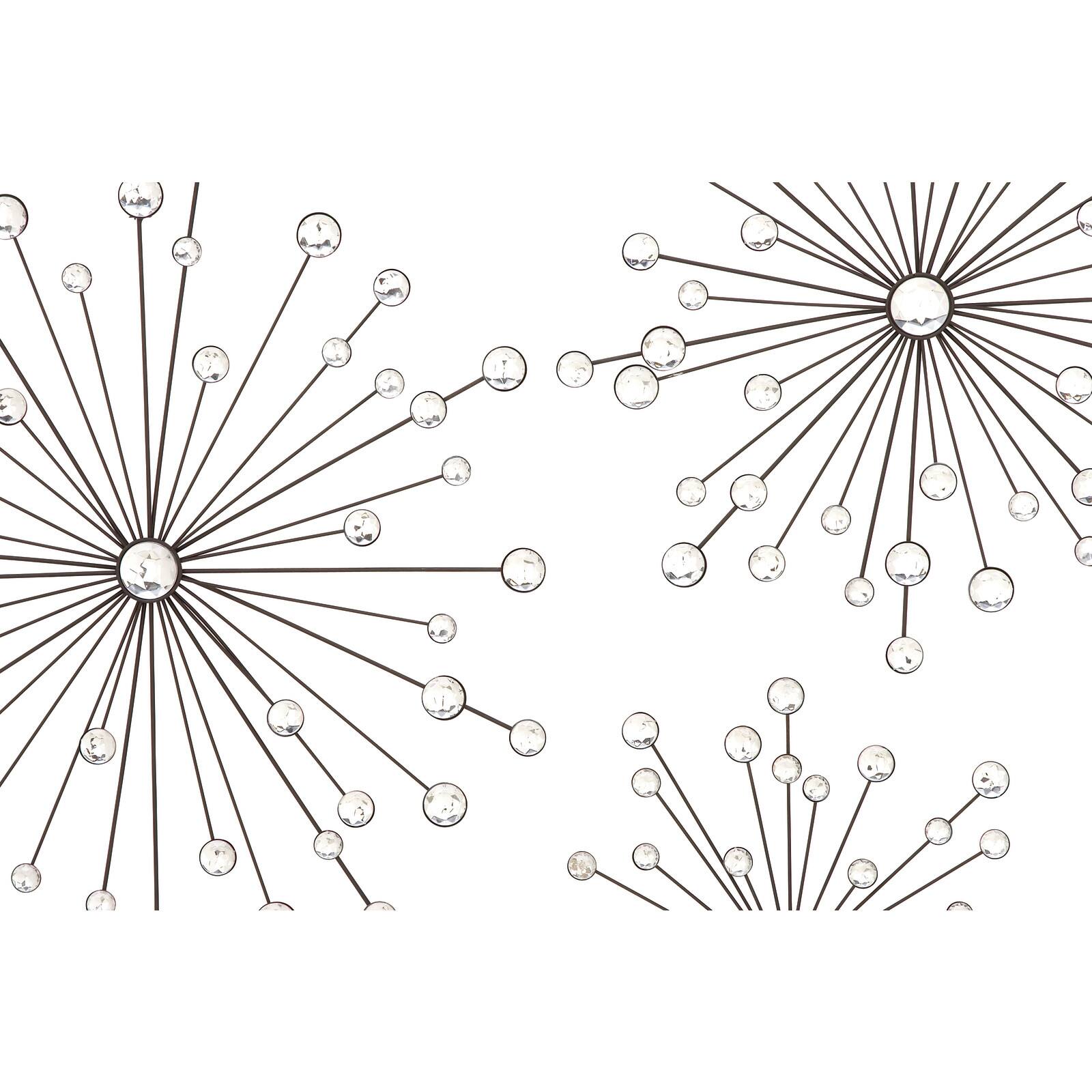 Clear Acrylic Starburst Glam Wall Decor Set