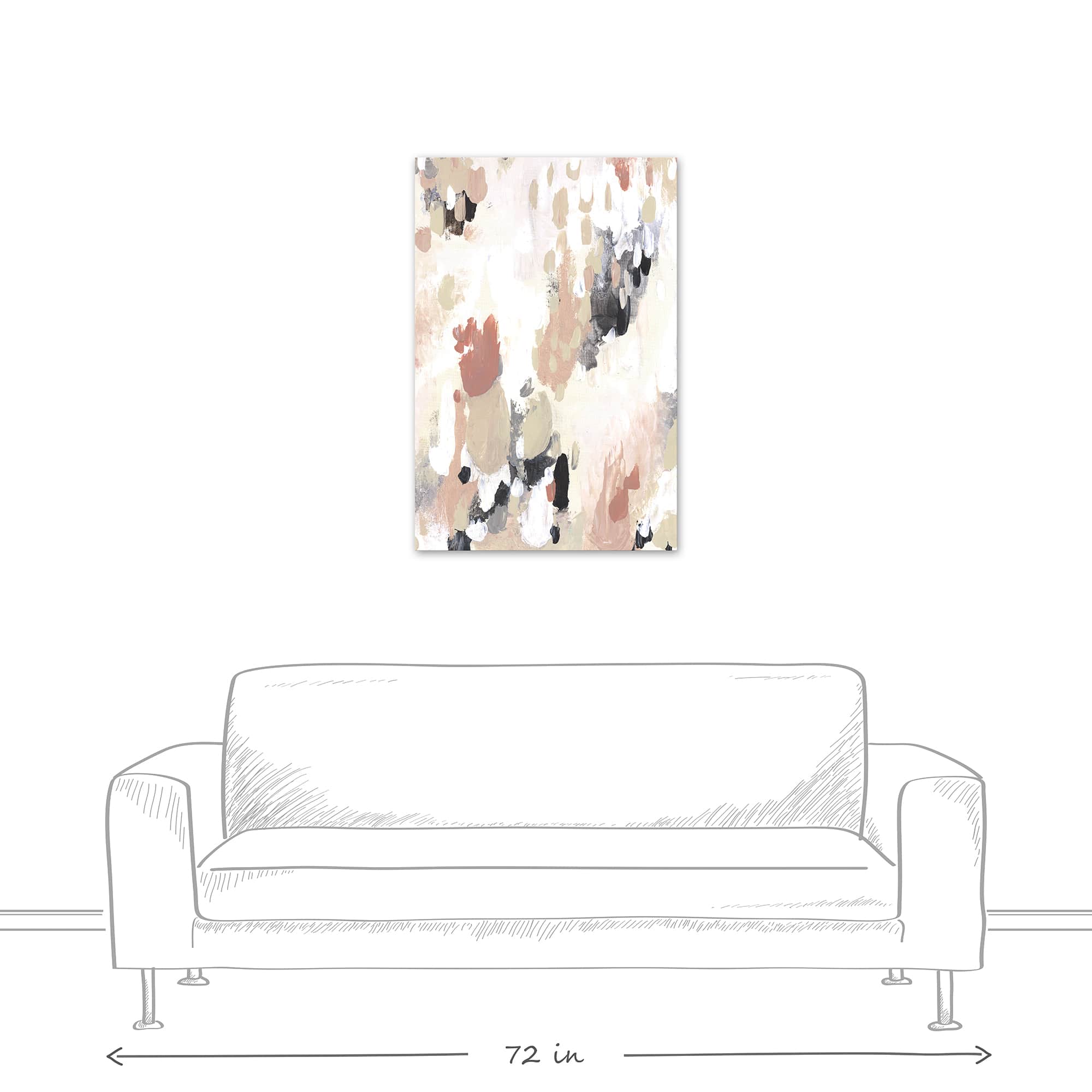 Neutral Color Palette 24" x 36" Canvas Wall Art