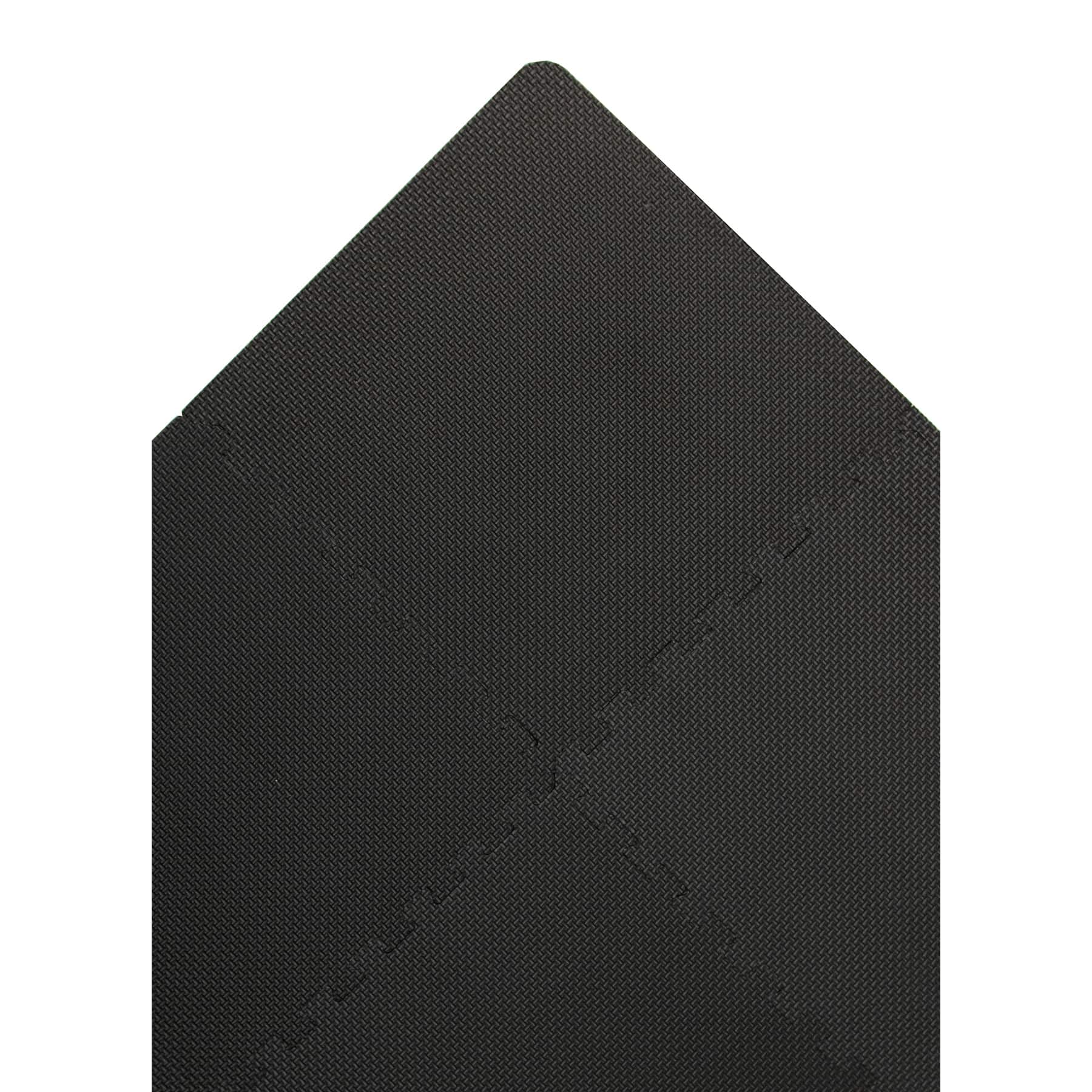 FloorPops Black Puzzle Interlocking Floor Tiles Set of 9