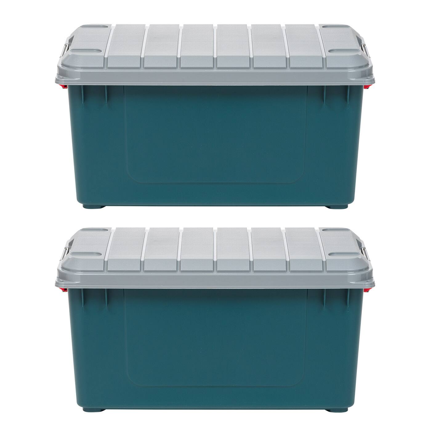 IRIS® 82qt. Green Store-It-All Utility Totes with Buckle Lids, 2ct.