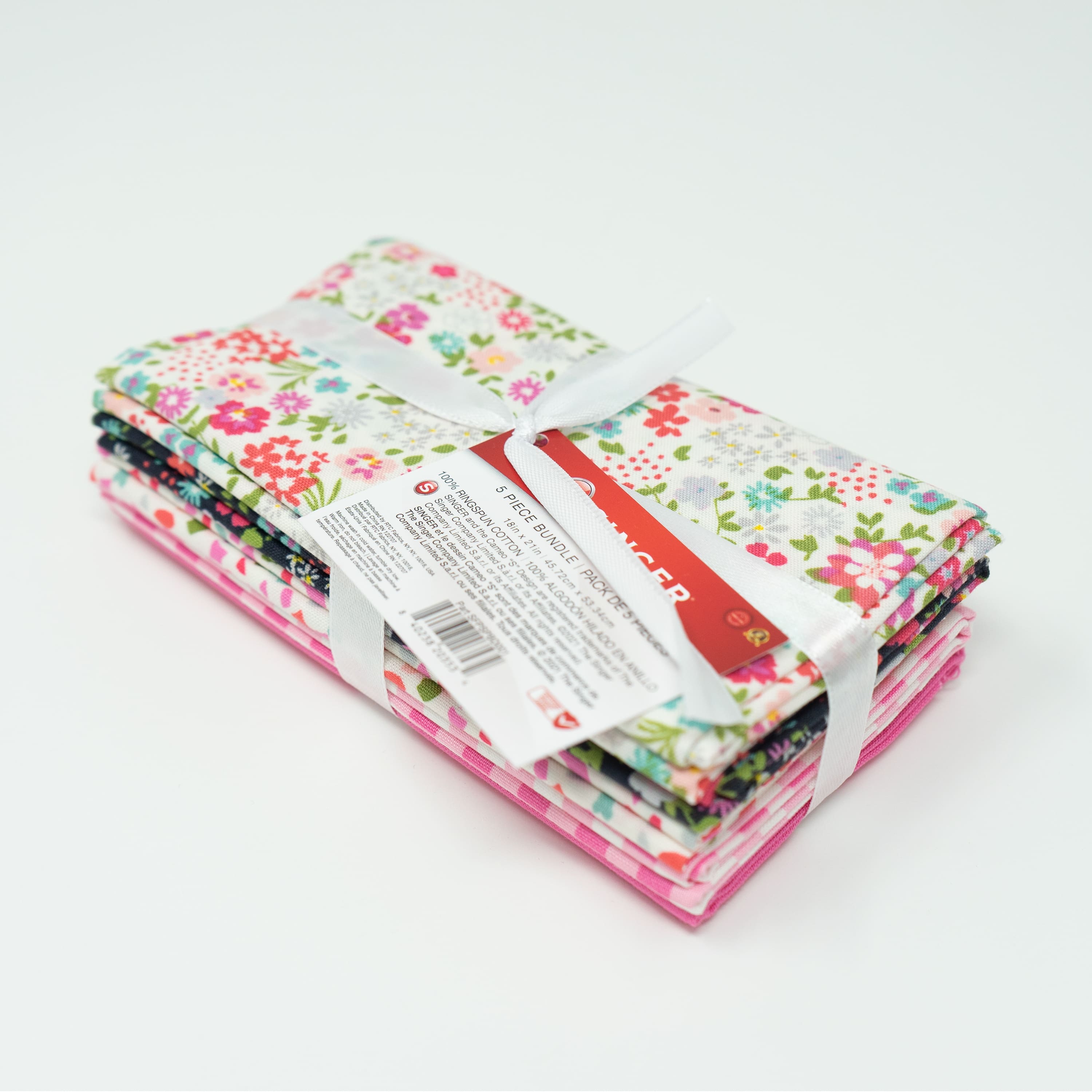 SINGER Perfect Pink Cotton Fabric Bundle
