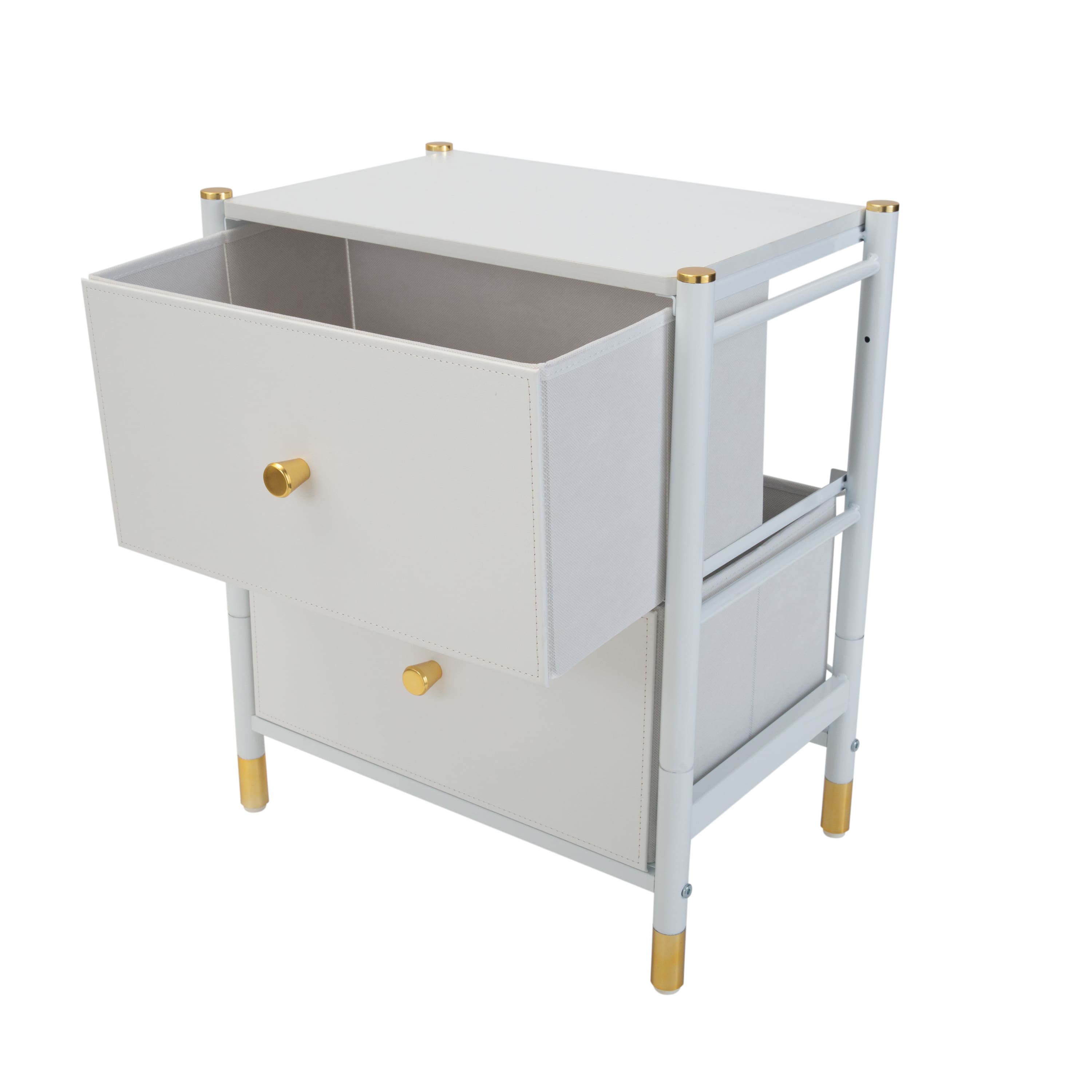 Simplify 2 Drawer Luxury Nightstand
