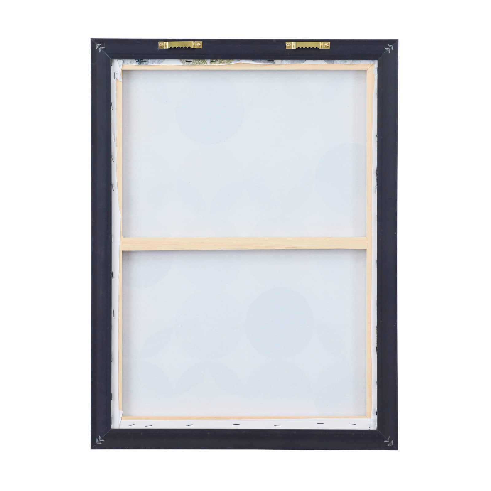 Gray Polystone Modern Framed Wall Art, 24" x 18" x 2"