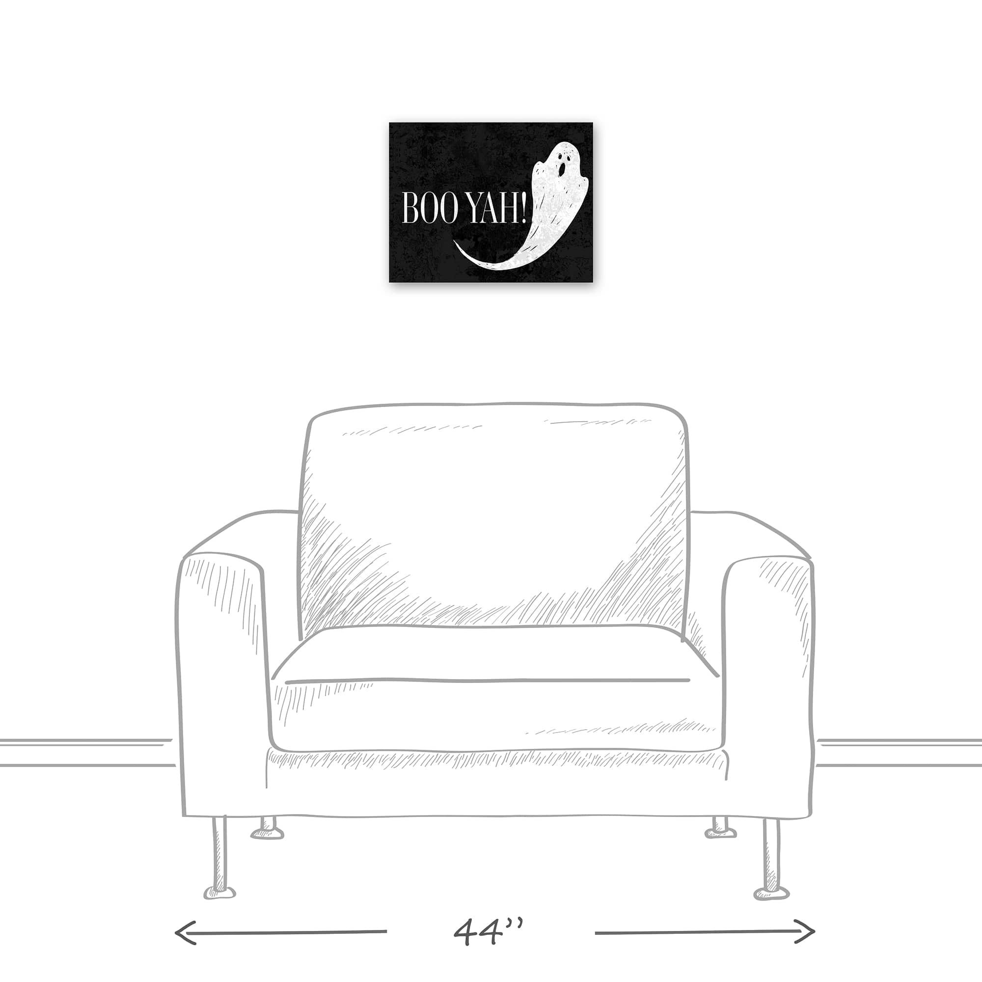 Boo Yah Ghost 11" x 14" Canvas Wall Art
